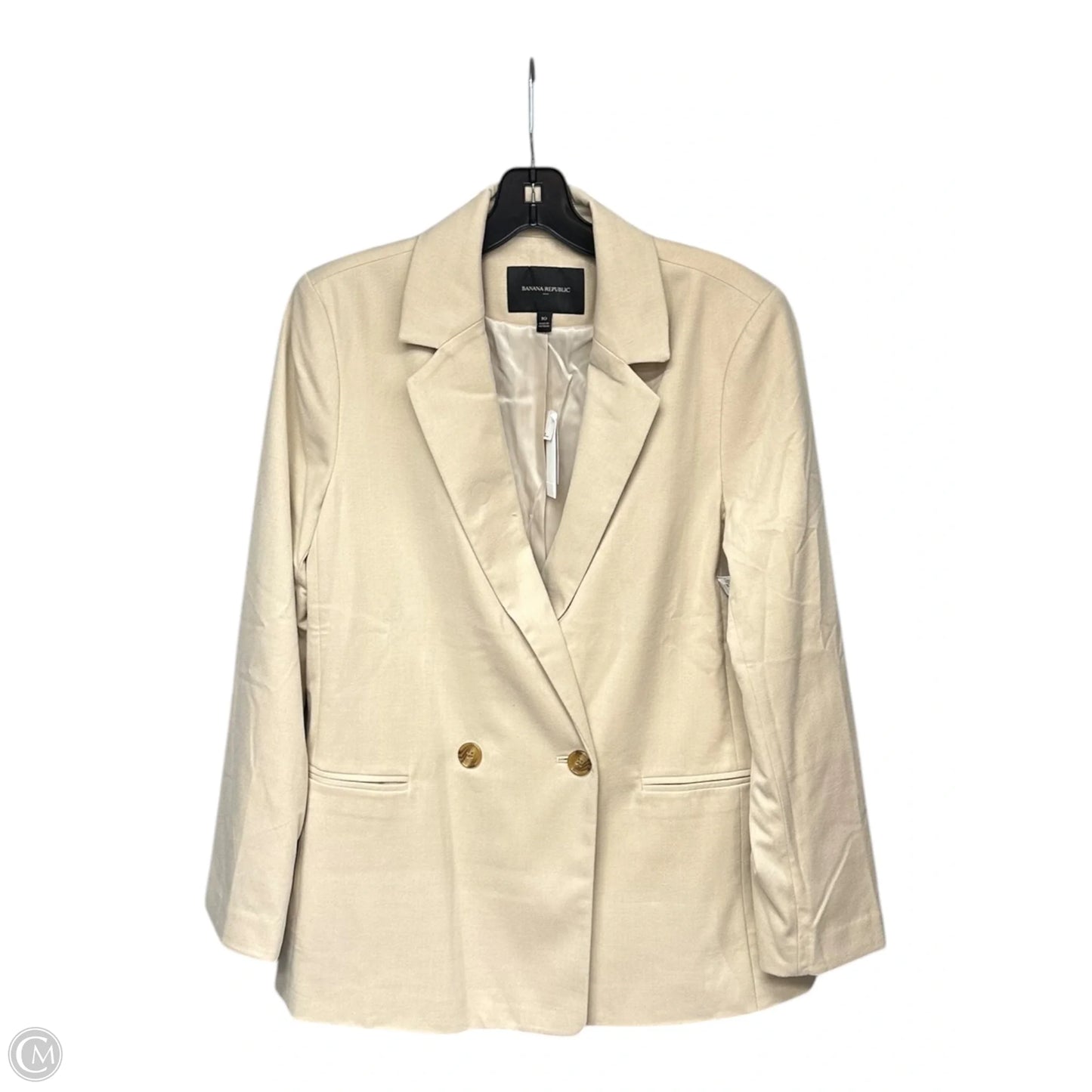 Blazer By Banana Republic In Cream, Size: 10
