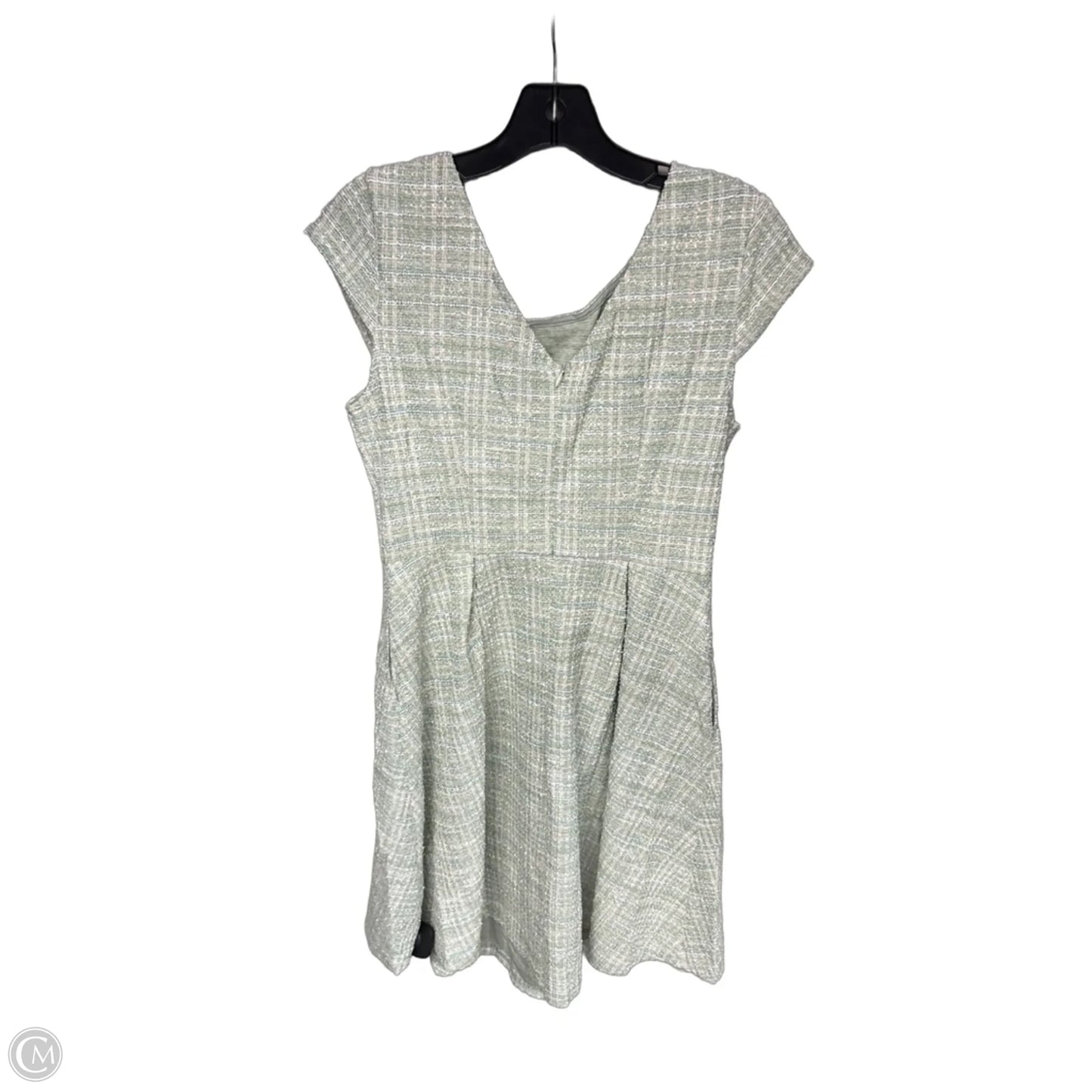 Dress Casual Midi By Allegra K In Green & White, Size: M