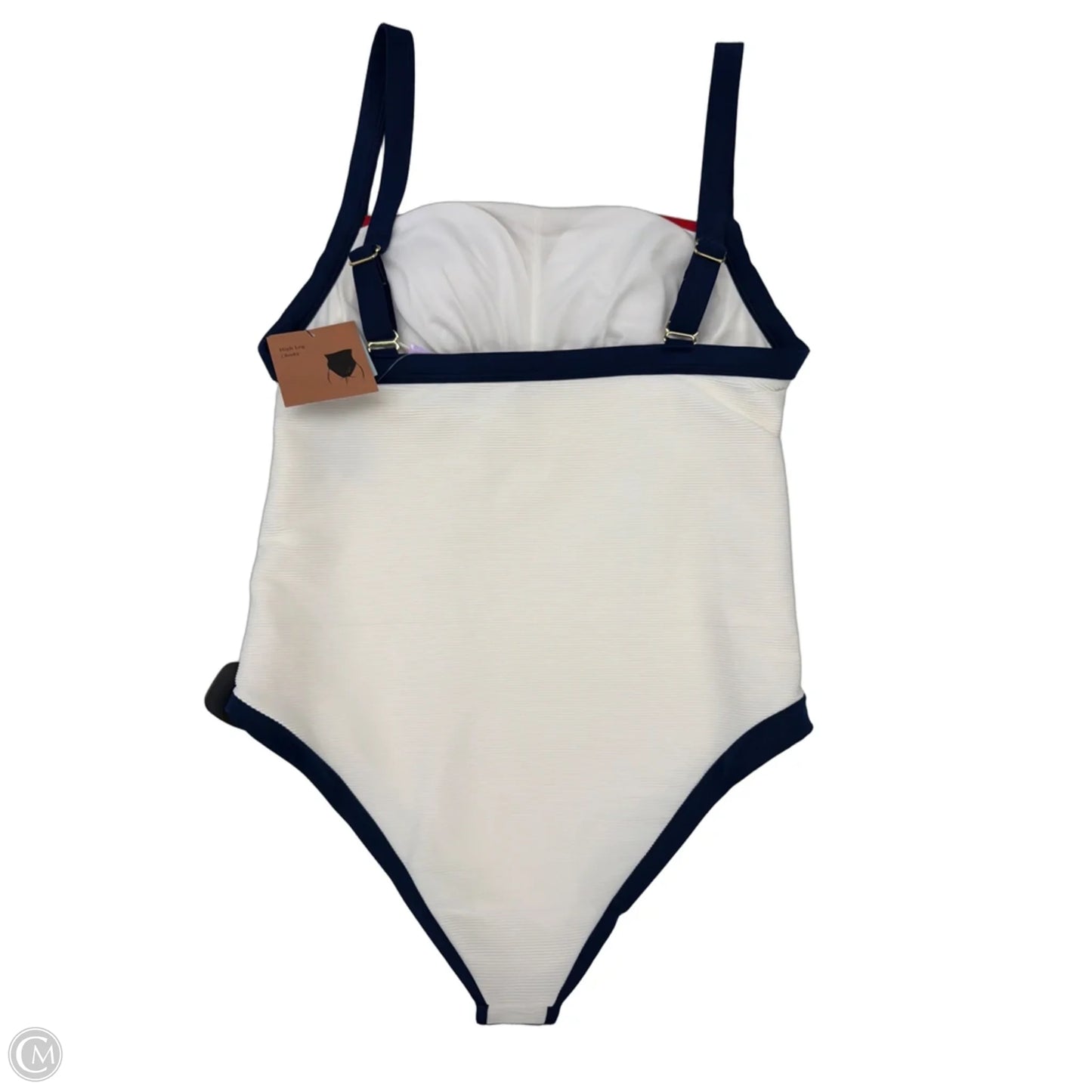 Swimsuit By Shade & Shore In Blue Red & White, Size: M