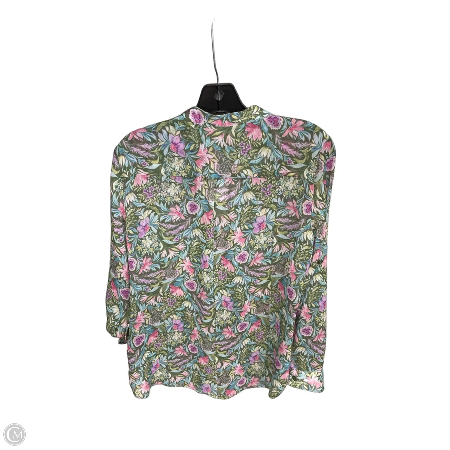 Top Long Sleeve By Kut In Floral Print, Size: M