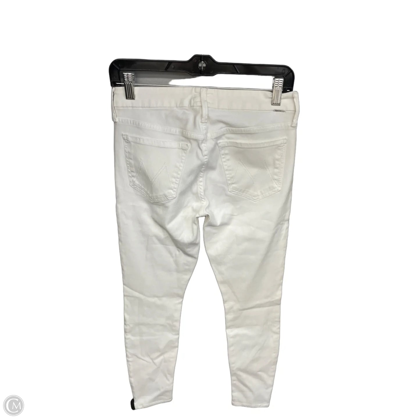 Jeans Skinny By Mother In White Denim, Size: 4