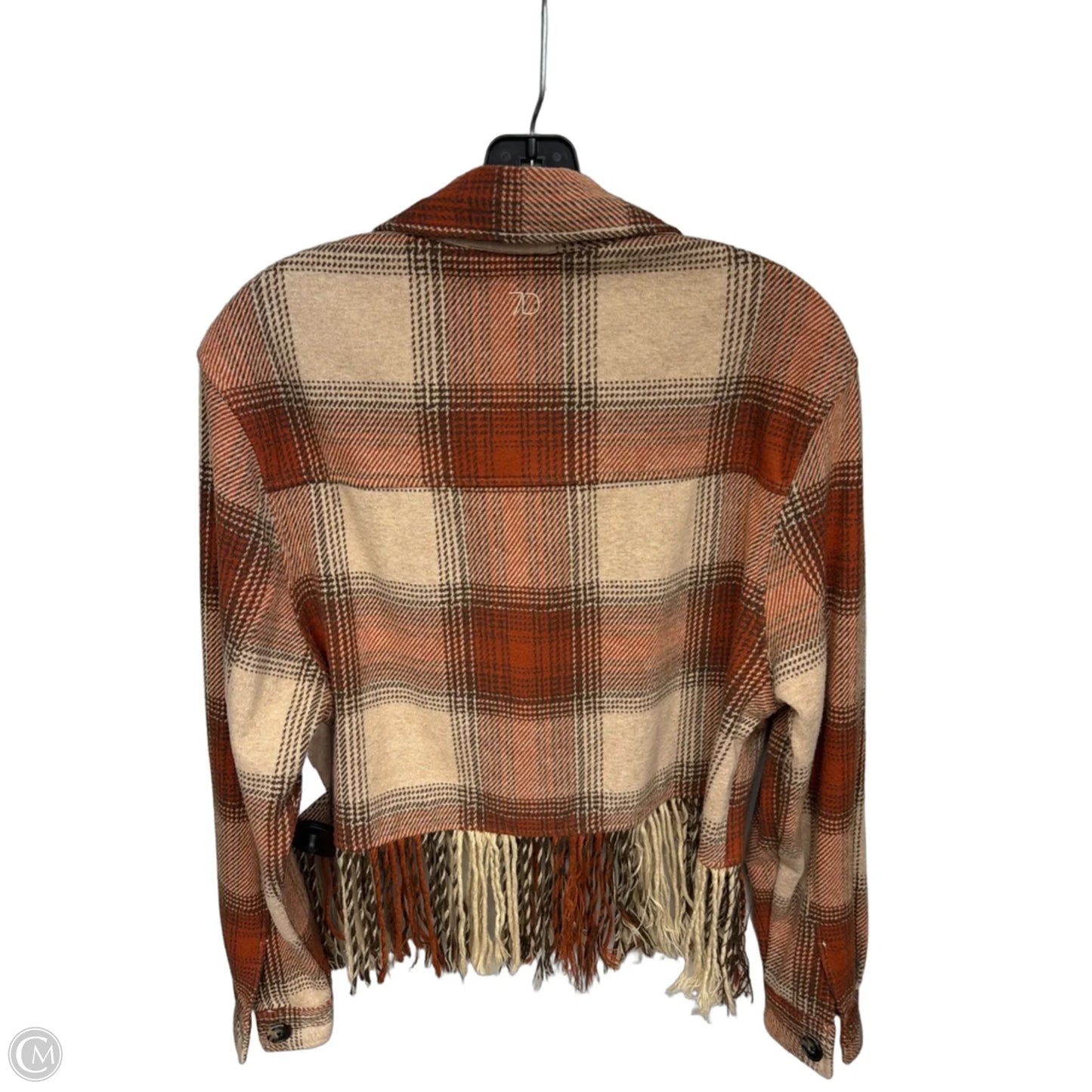 Jacket Shirt By Clothes Mentor In Plaid Pattern, Size: S