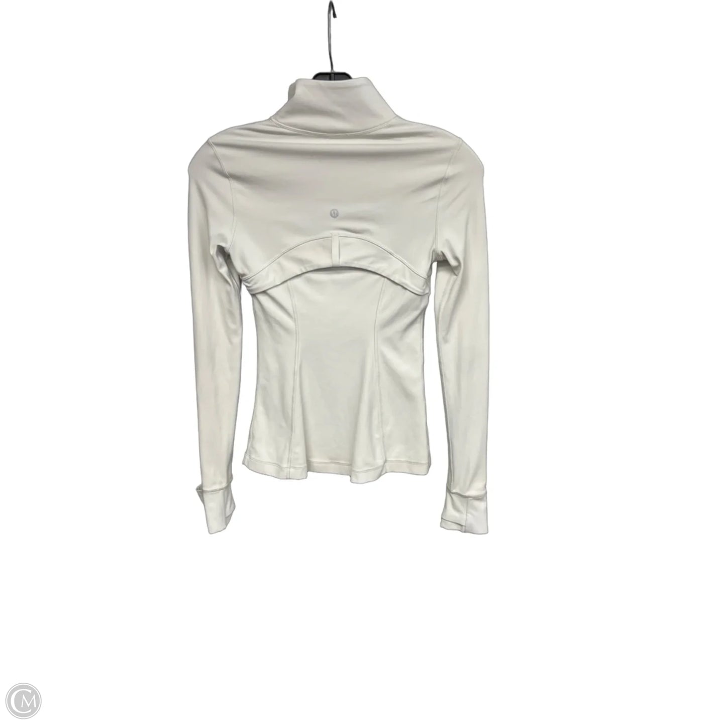 Athletic Jacket By Lululemon In White, Size: 2