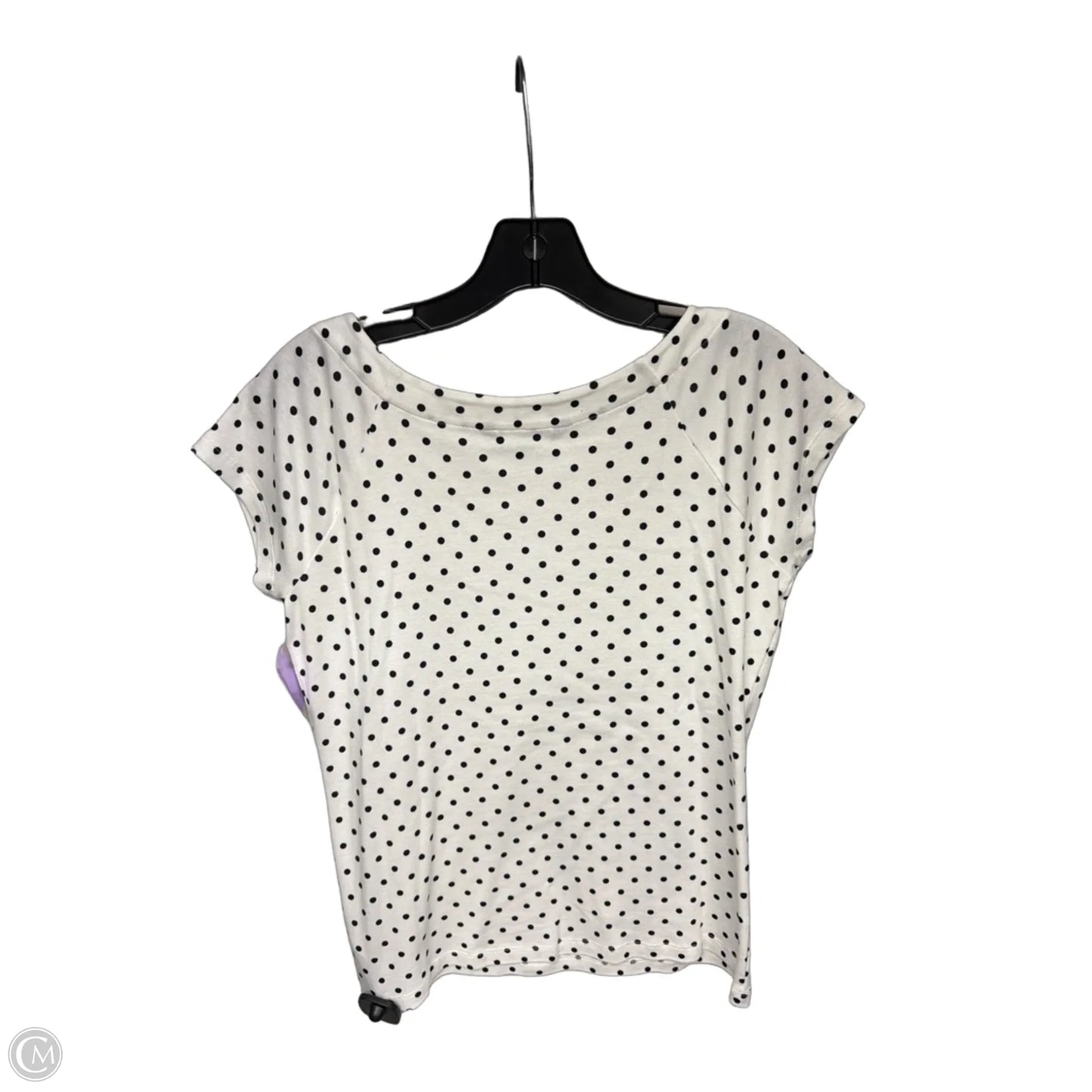 Top Short Sleeve By Lauren By Ralph Lauren In White, Size: L