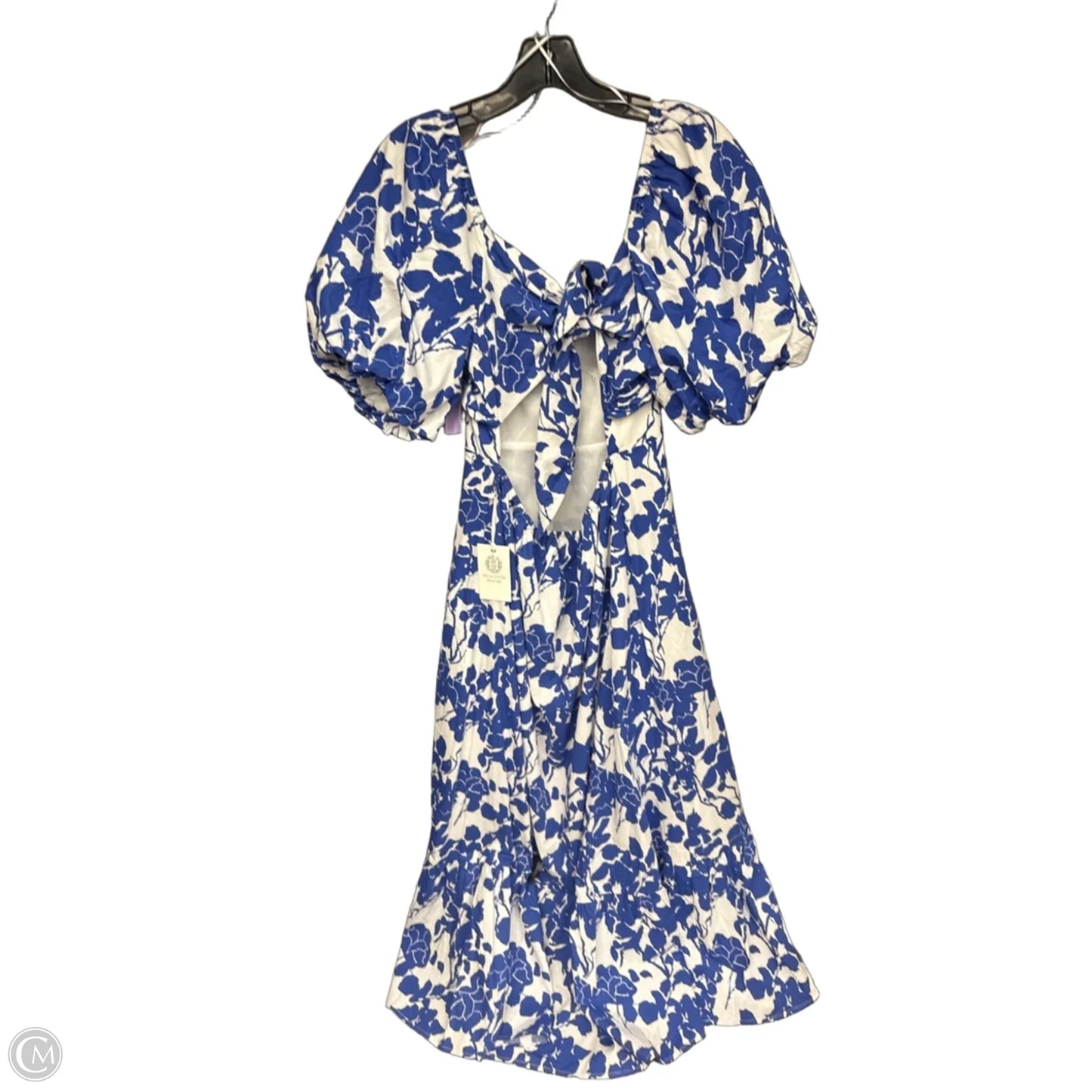 Dress Designer By Tuckernuck In Blue & White, Size: M
