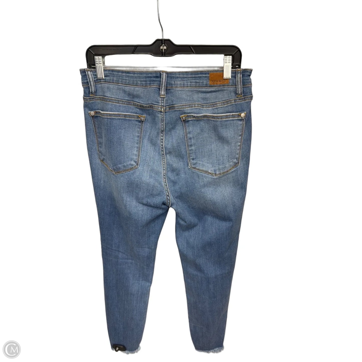 Jeans Skinny By Judy Blue In Blue Denim, Size: L