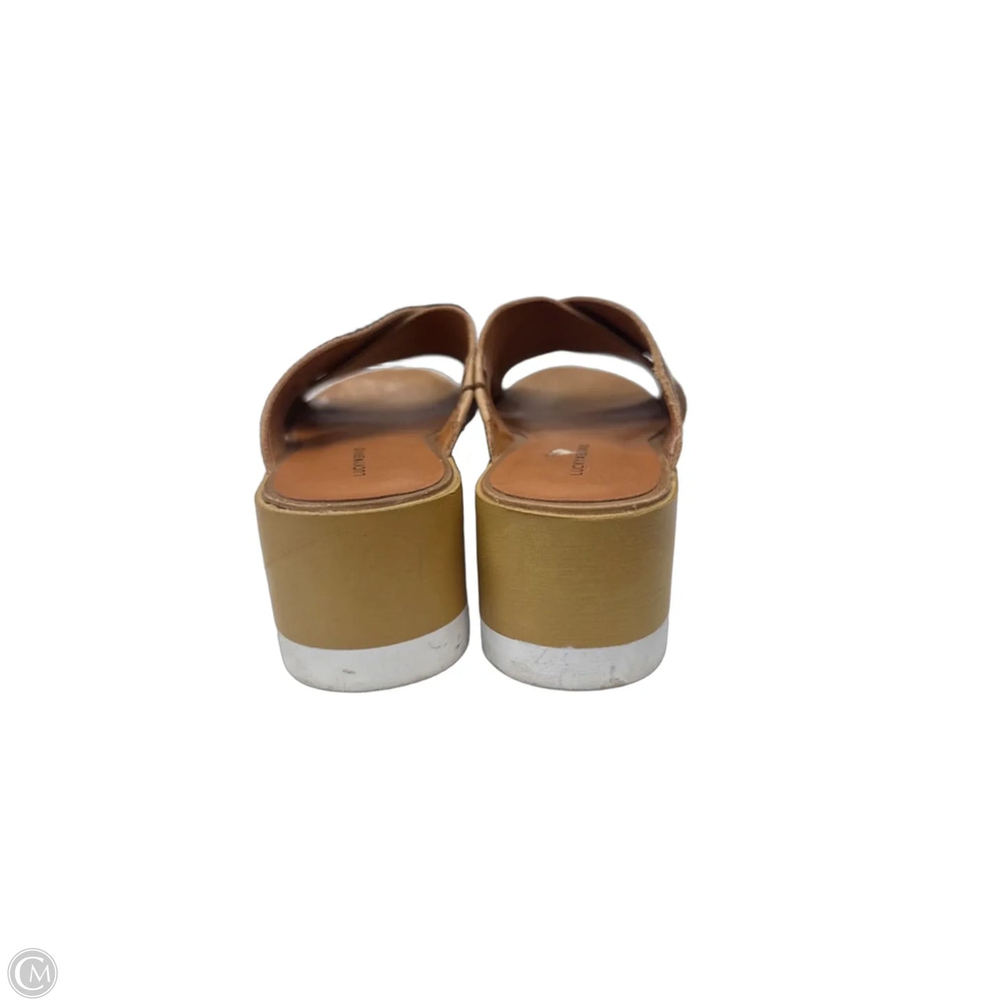Sandals Heels Platform By Lucky Brand in Tan, Size: 7.5