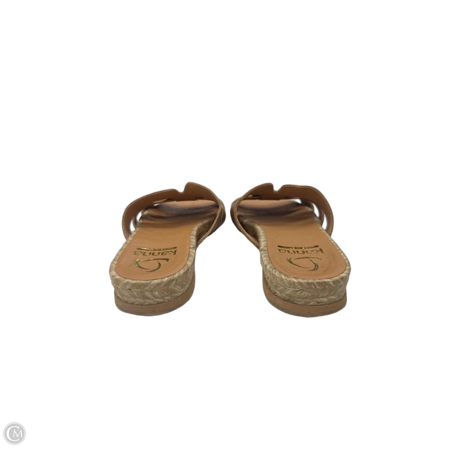 Sandals Flats By Clothes Mentor In Brown, Size: 8