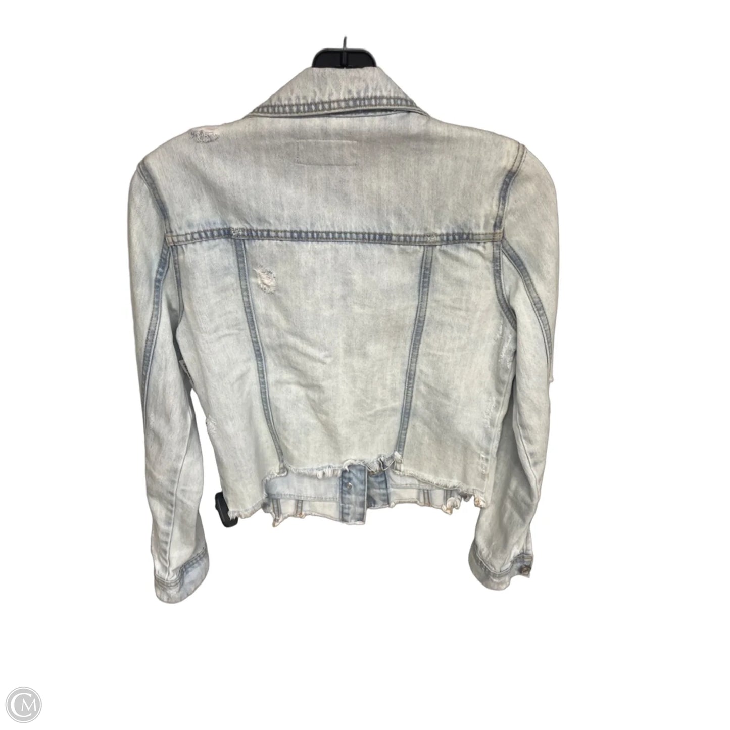 Jacket Denim By Kancan In Blue Denim, Size: Xs