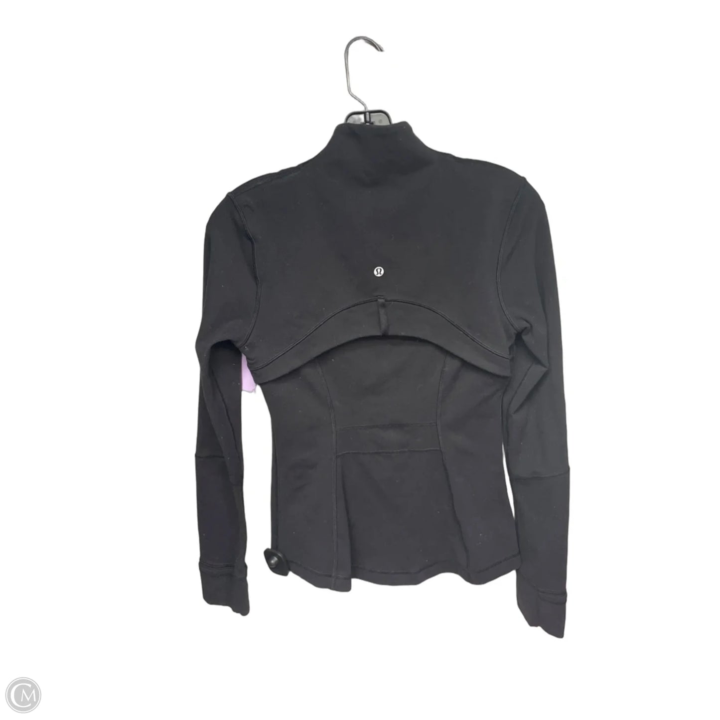 Athletic Jacket By Lululemon In Black, Size: 6