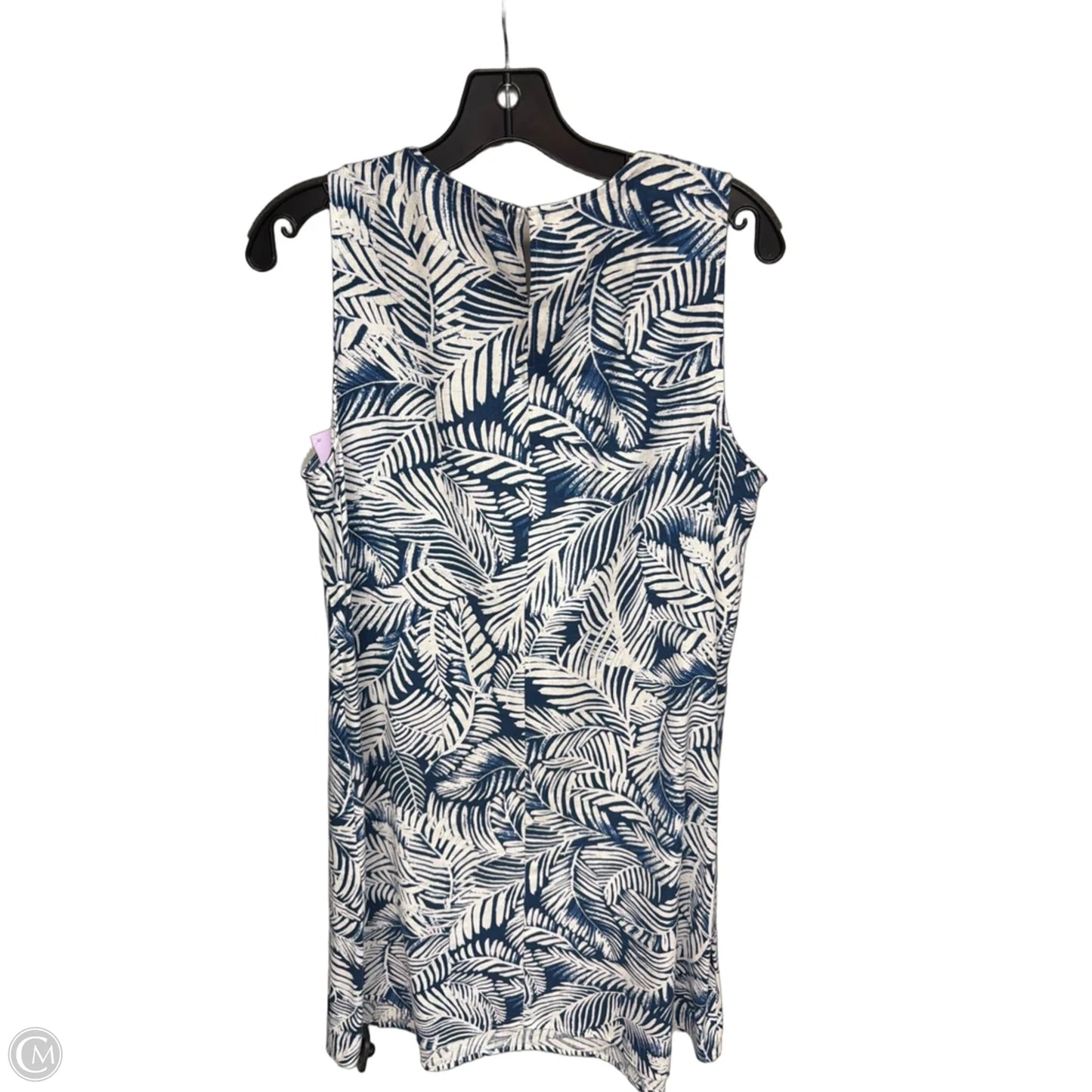 Dress Casual Midi By Anne Klein In Blue & White, Size: 10