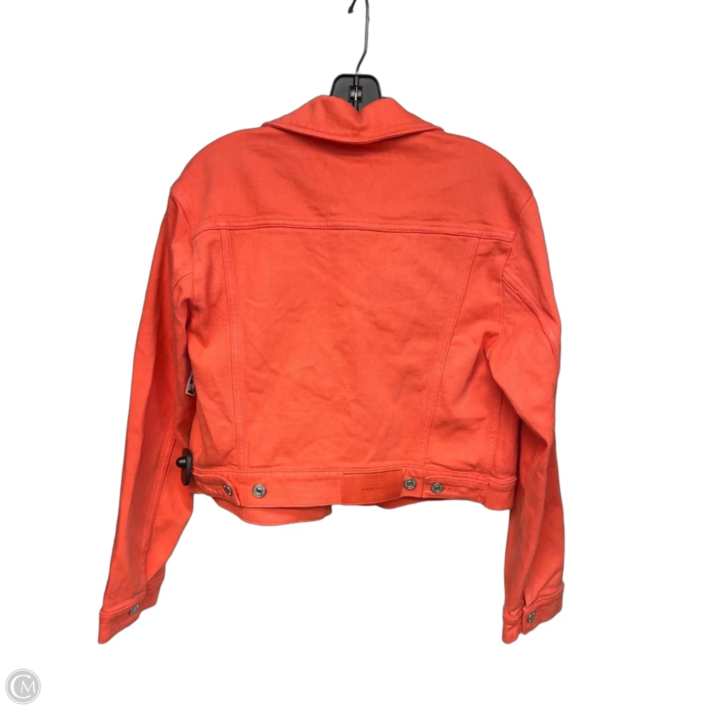 Jacket Denim By 7 For All Mankind In Orange Denim, Size: S