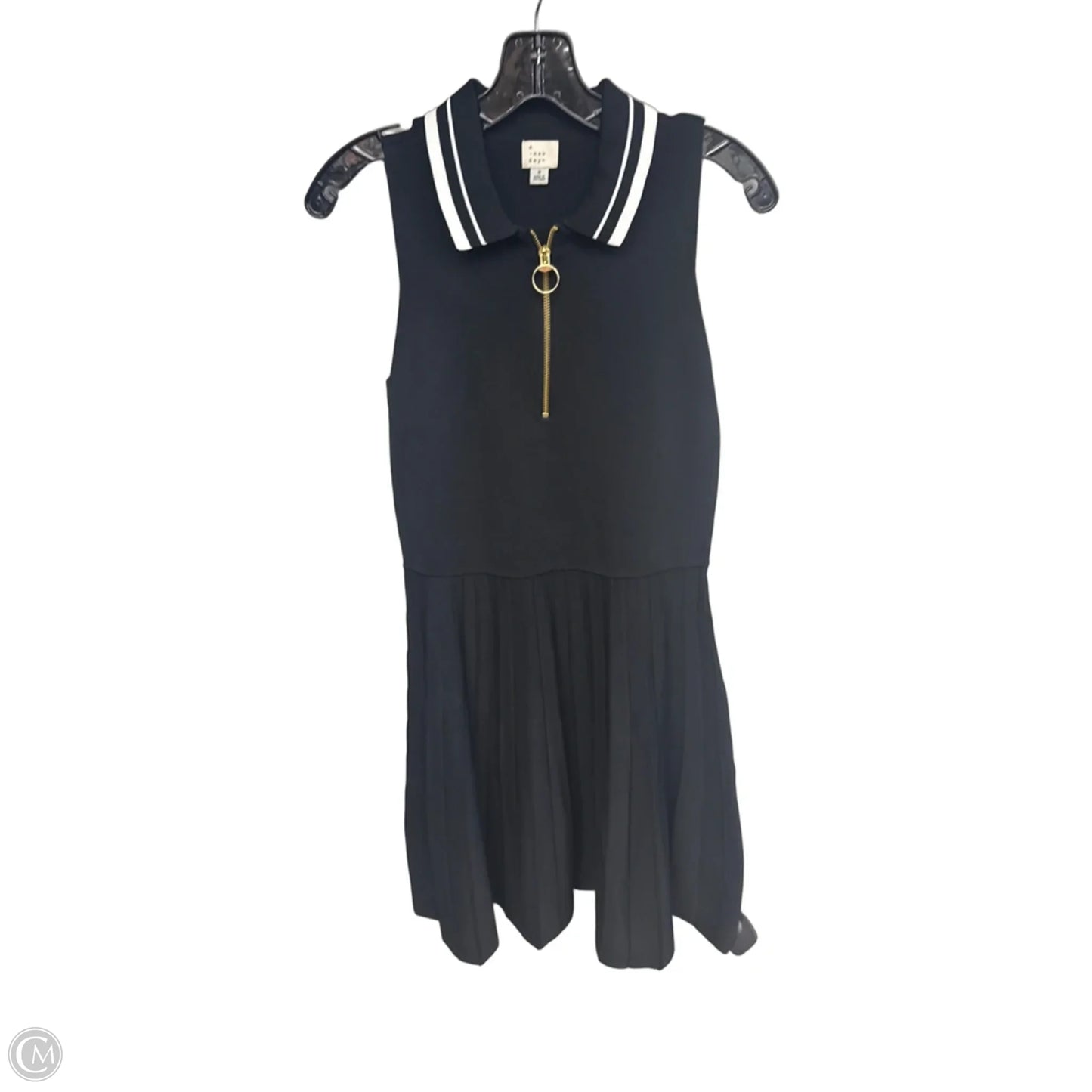 Dress Casual Midi By A New Day In Black & White, Size: M