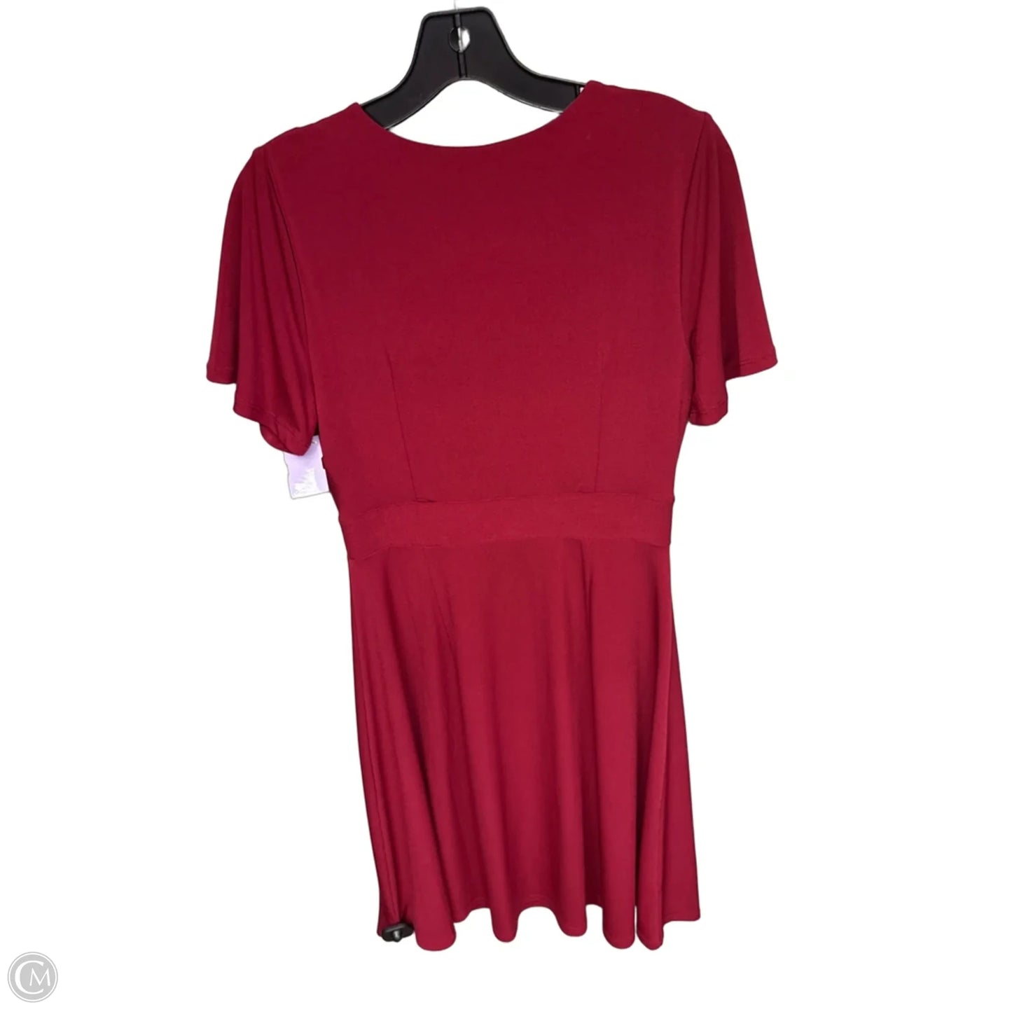 Dress Casual Midi By Ann Taylor In Red, Size: Xs
