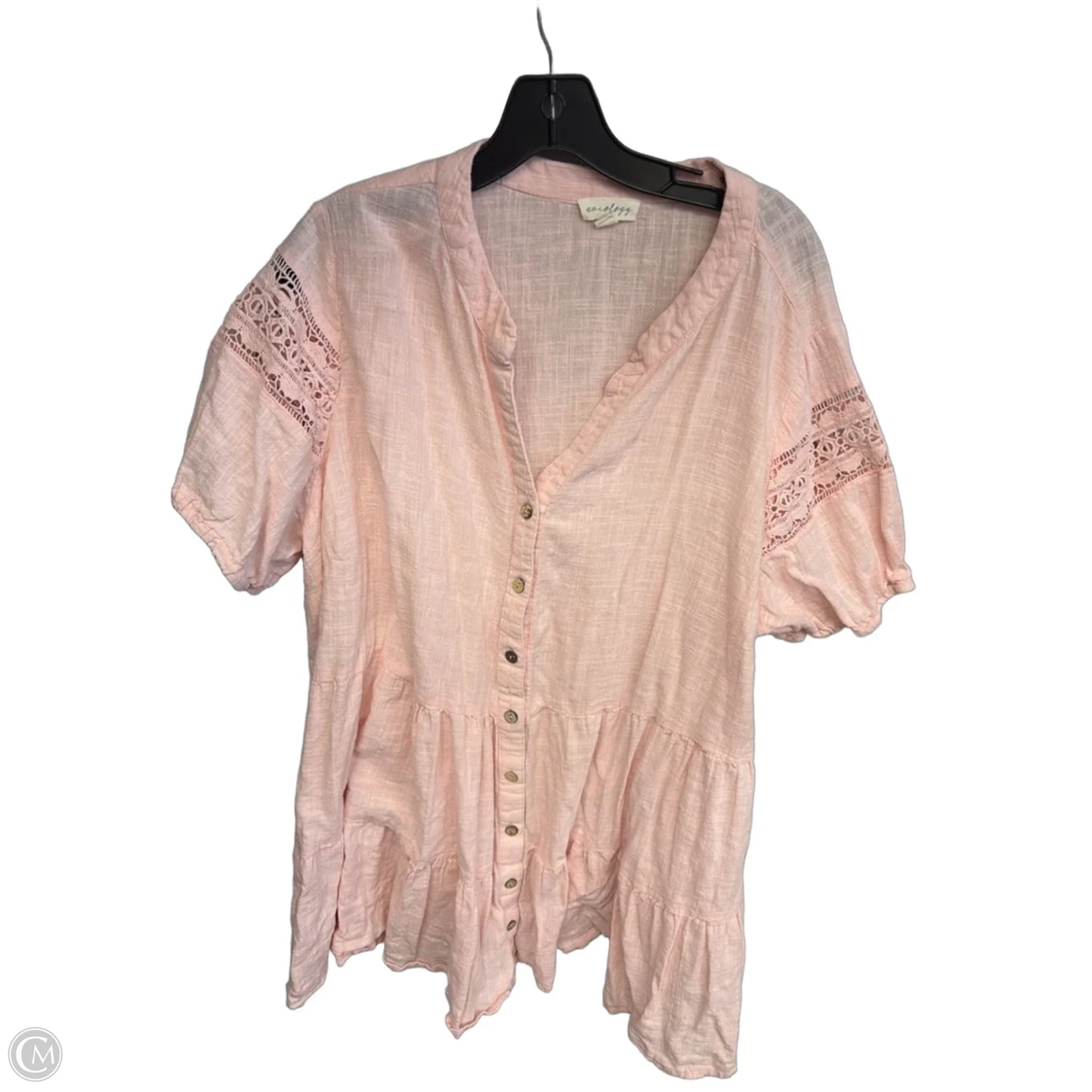 Top Short Sleeve By Clothes Mentor In Pink, Size: 22