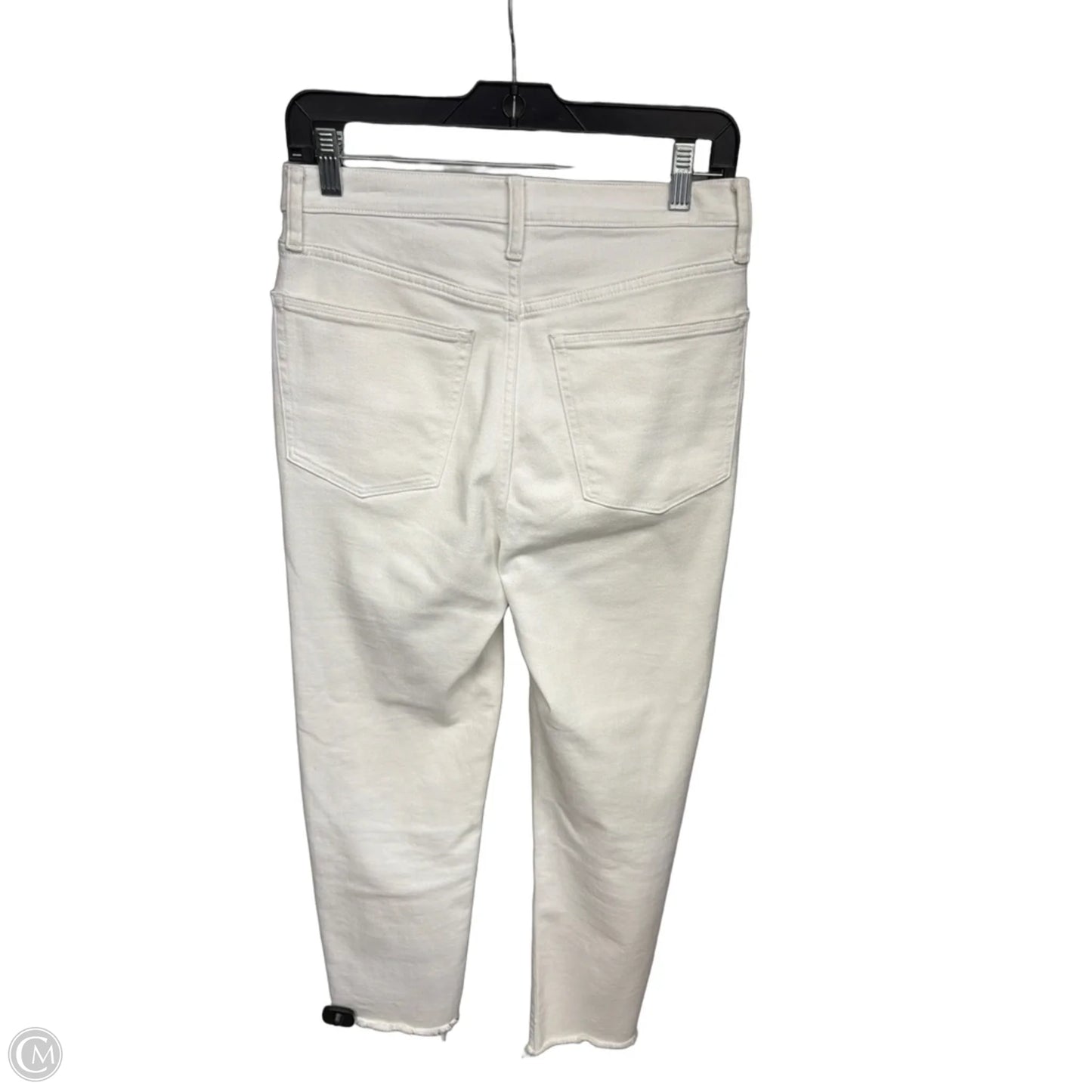Jeans Cropped By J. Crew In White Denim, Size: 28