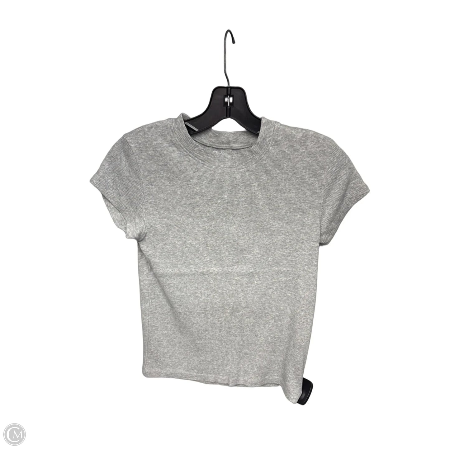 Top Short Sleeve By Quince In Grey, Size: M