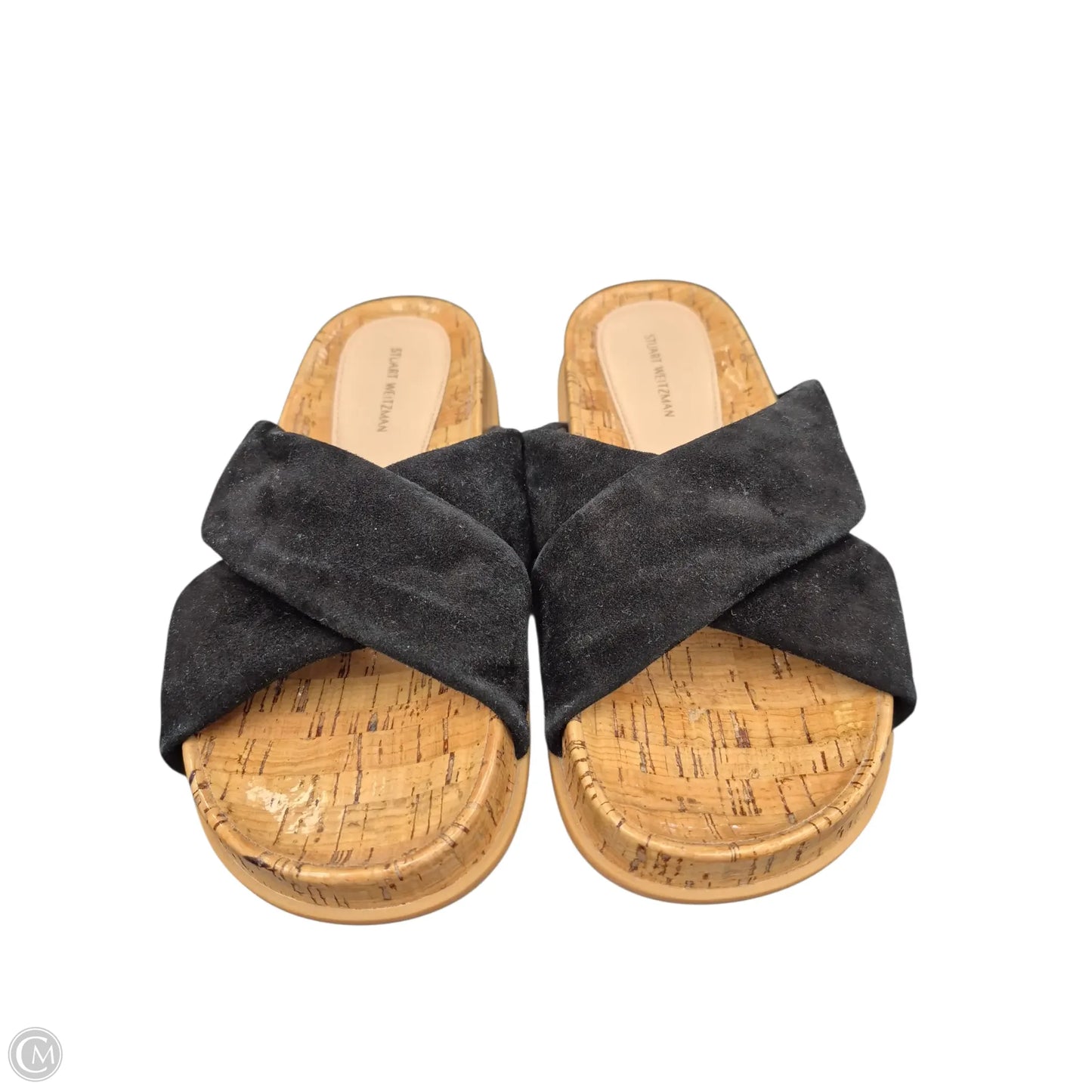 Sandals Designer By Stuart Weitzman In Black, Size: 7