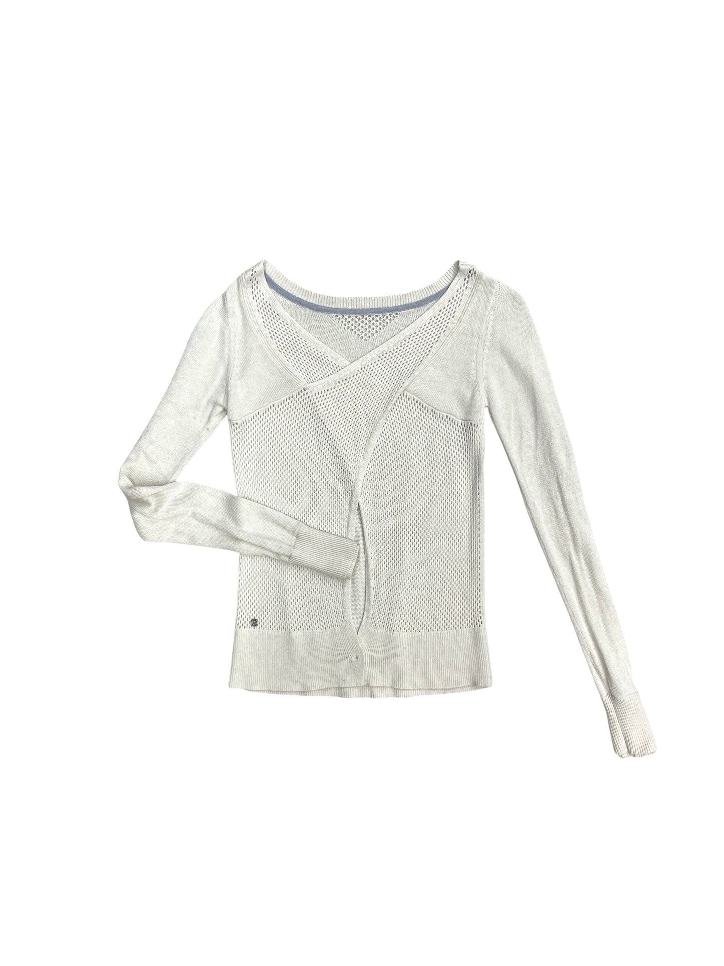 Sweater By Lululemon In Ivory, Size: Xs