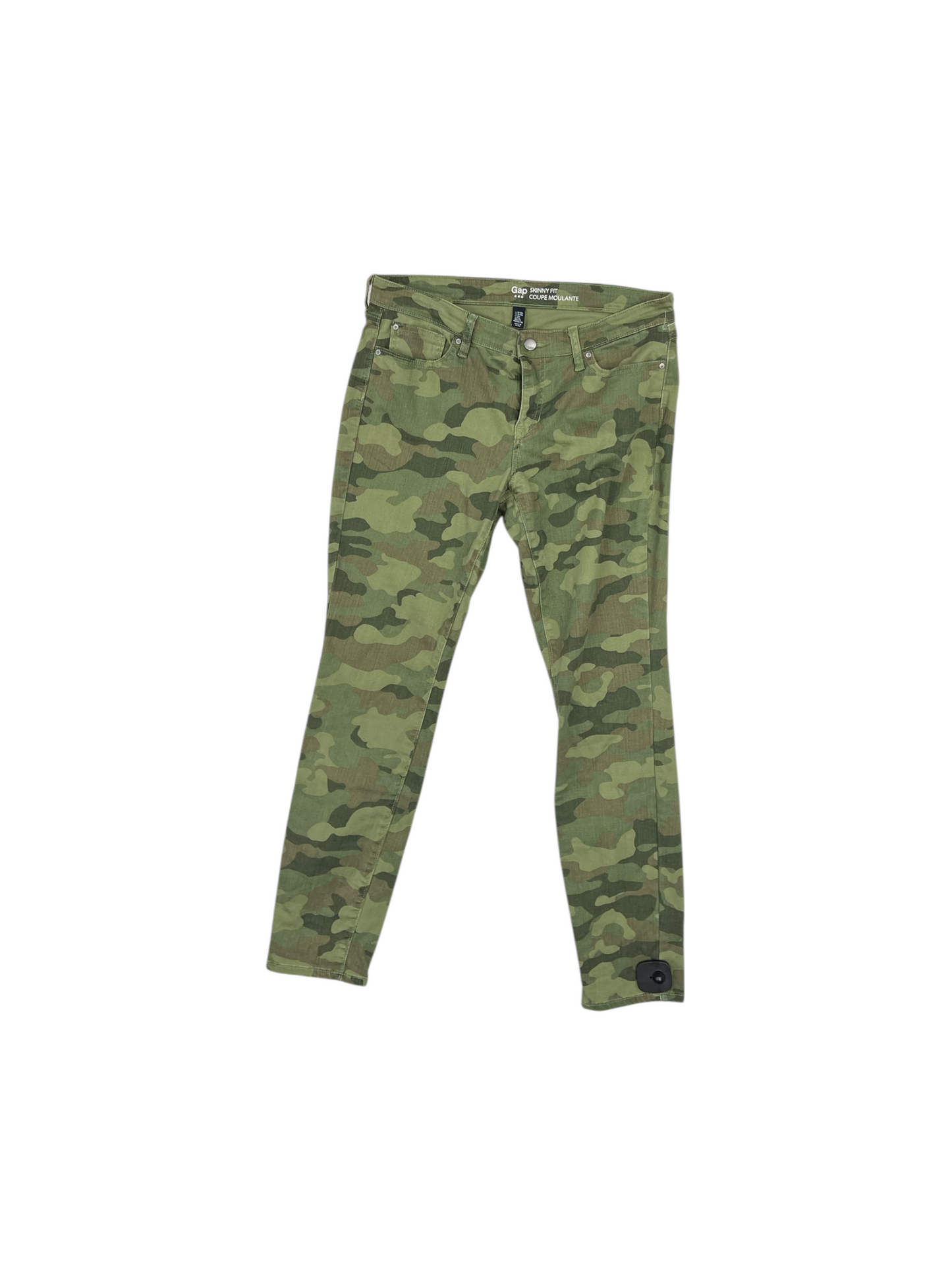 Jeans Skinny By Gap In Camouflage Print, Size: 10
