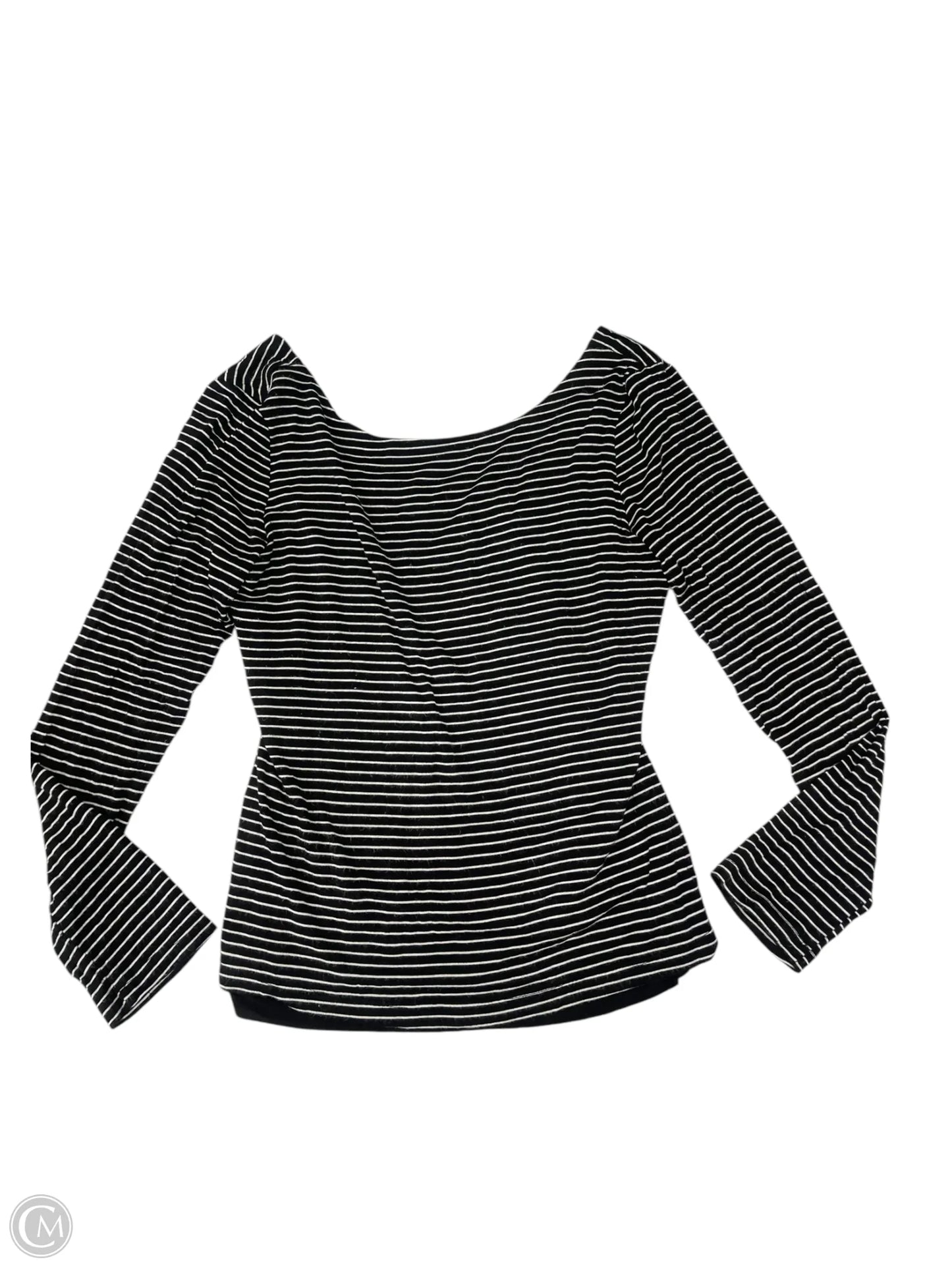 Top Long Sleeve By Carly Jean In Striped Pattern, Size: M