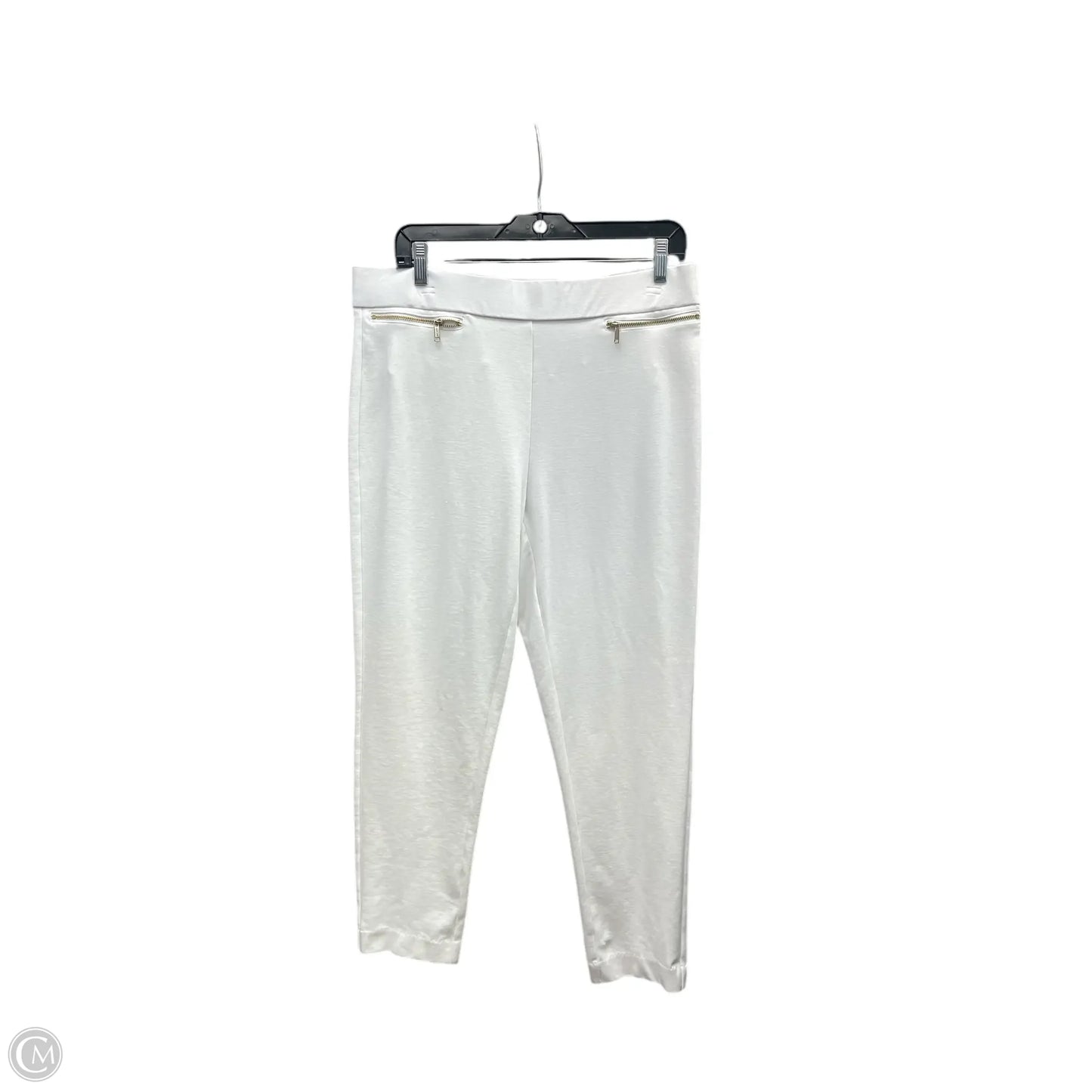Pants Leggings By Michael By Michael Kors In White, Size: L