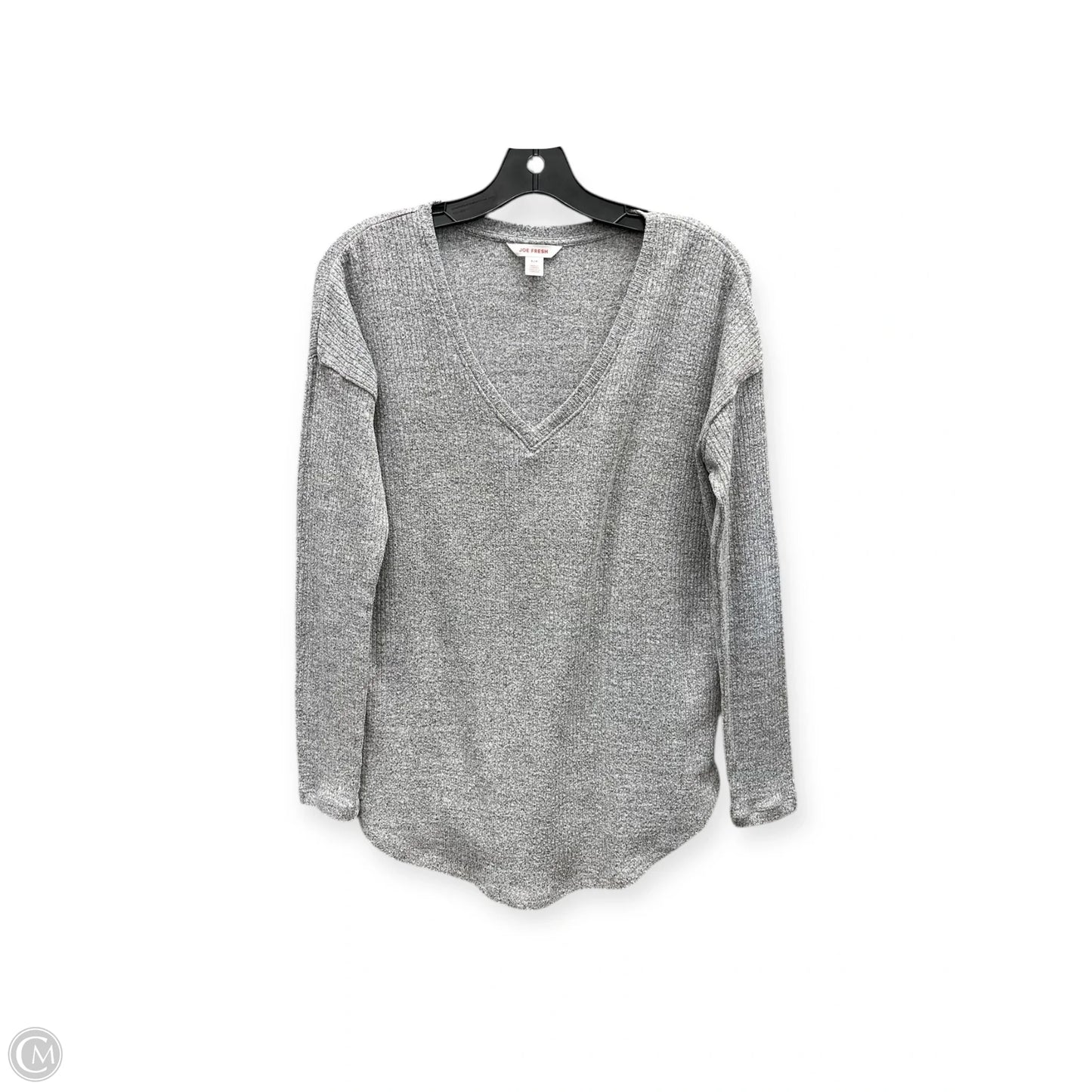 Top Long Sleeve By Joe Fresh In Grey, Size: S