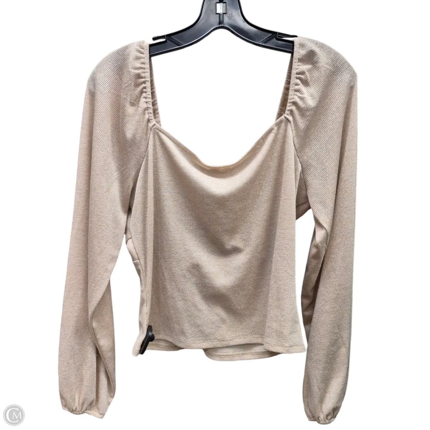 Top Long Sleeve By Clothes Mentor In Gold, Size: L