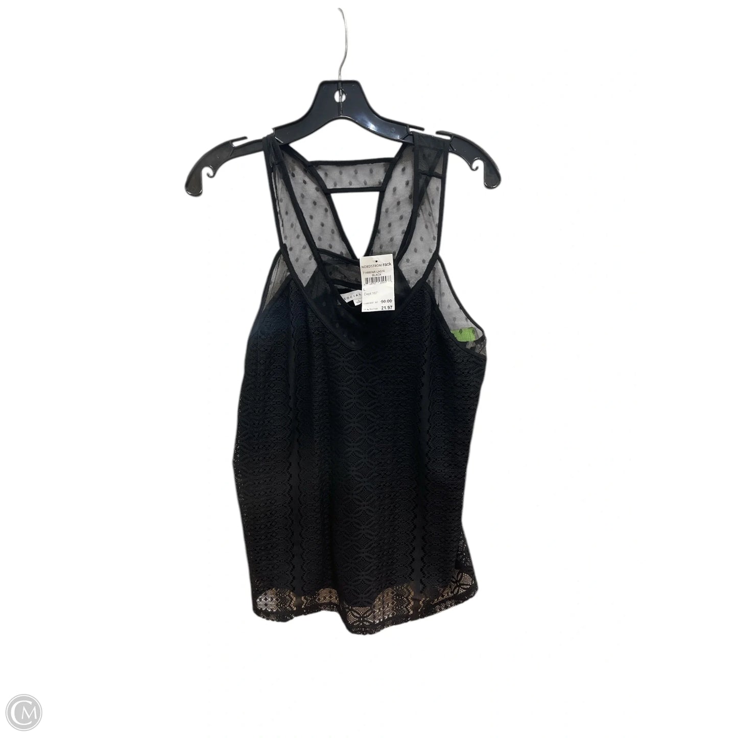Top Sleeveless By Socialite In Black, Size: L