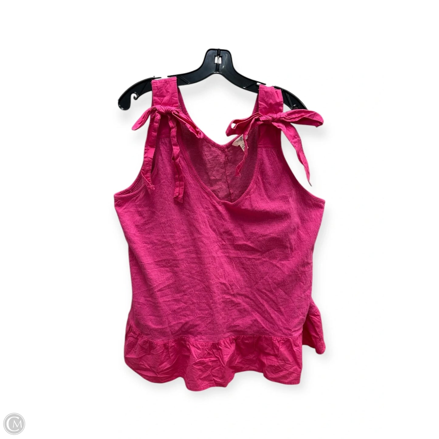 Top Sleeveless By Terra & Sky In Pink, Size: 2x
