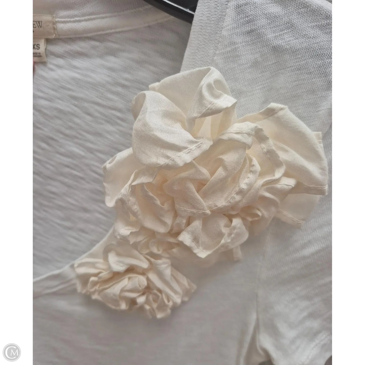 Top Short Sleeve By J. Crew In White, Size: Xs
