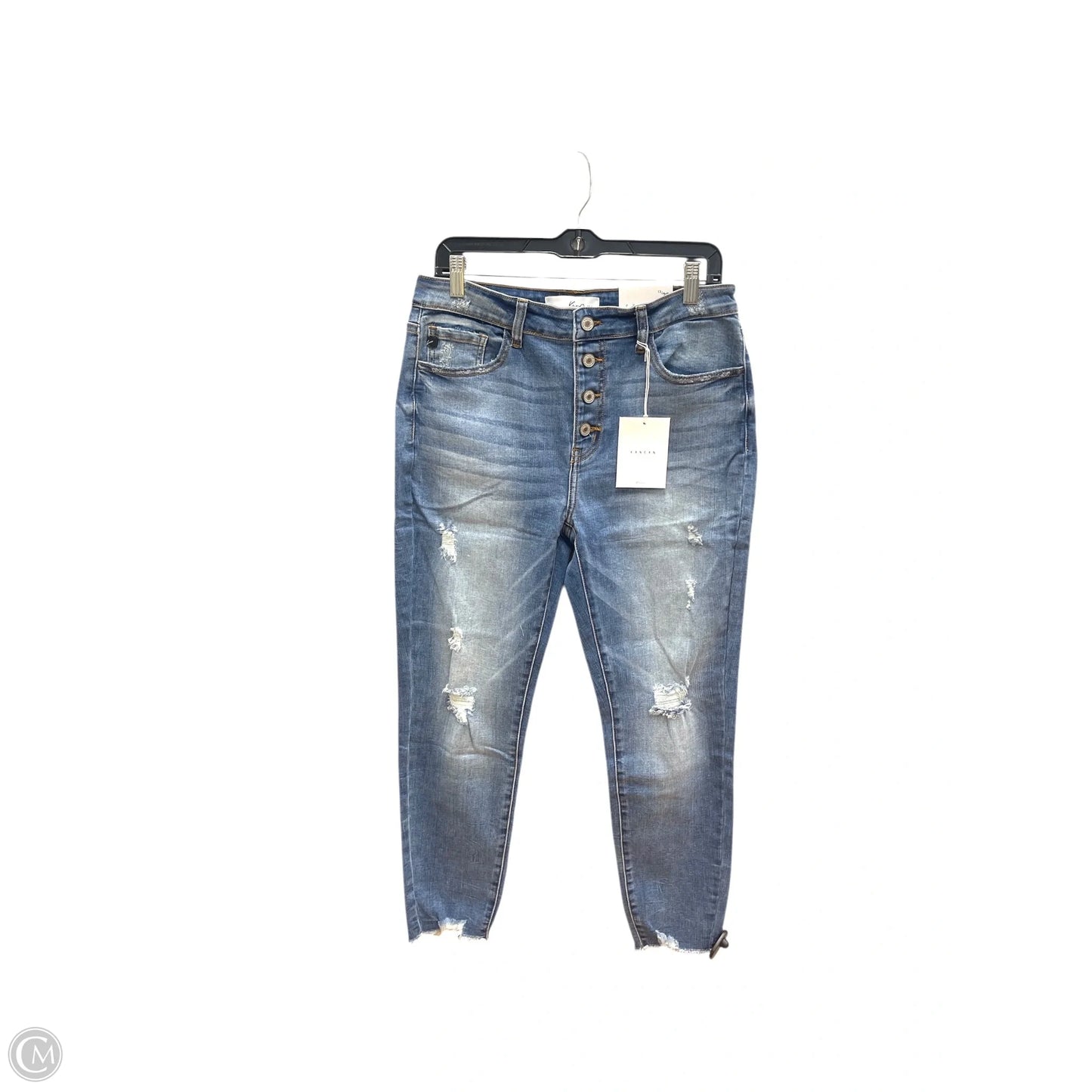 Jeans Skinny By Kancan In Blue Denim, Size: 30