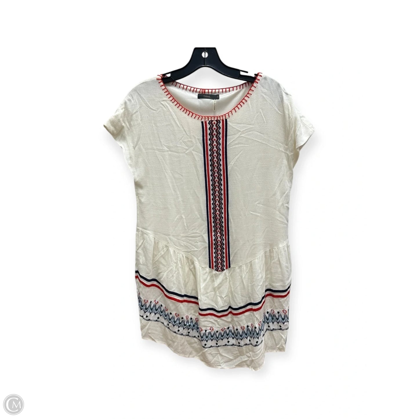 Dress Casual Midi By Thml In Blue & Red, Size: S