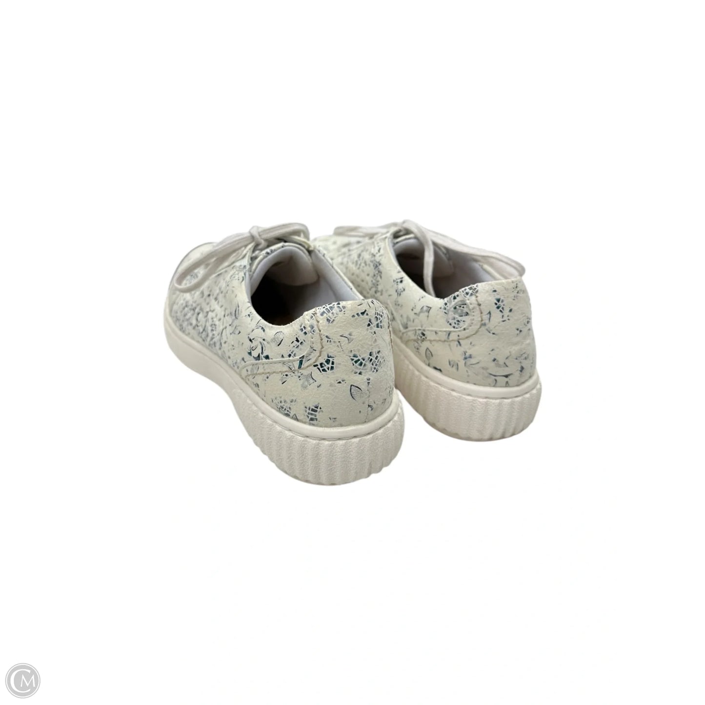 Shoes Athletic By Clarks In Blue & Cream, Size: 7.5