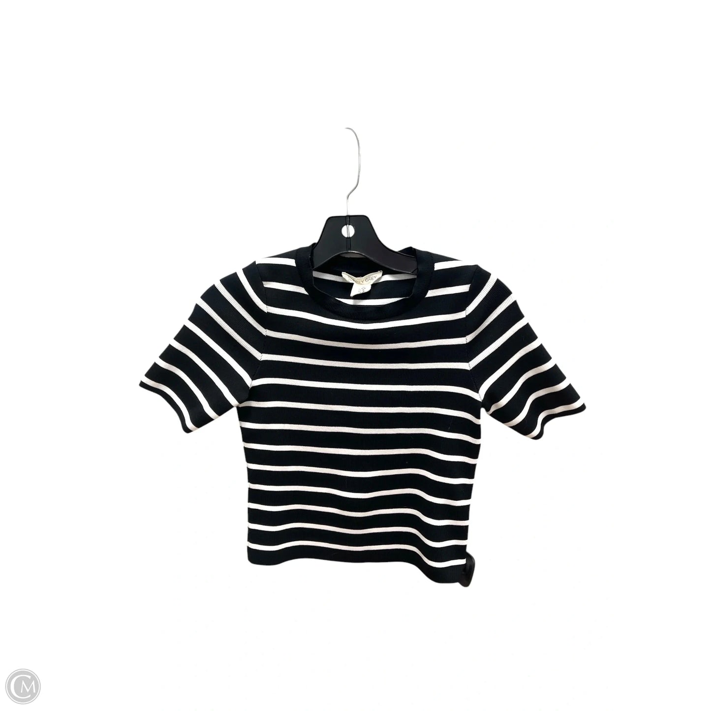 Top Short Sleeve By Clothes Mentor In Striped Pattern, Size: M