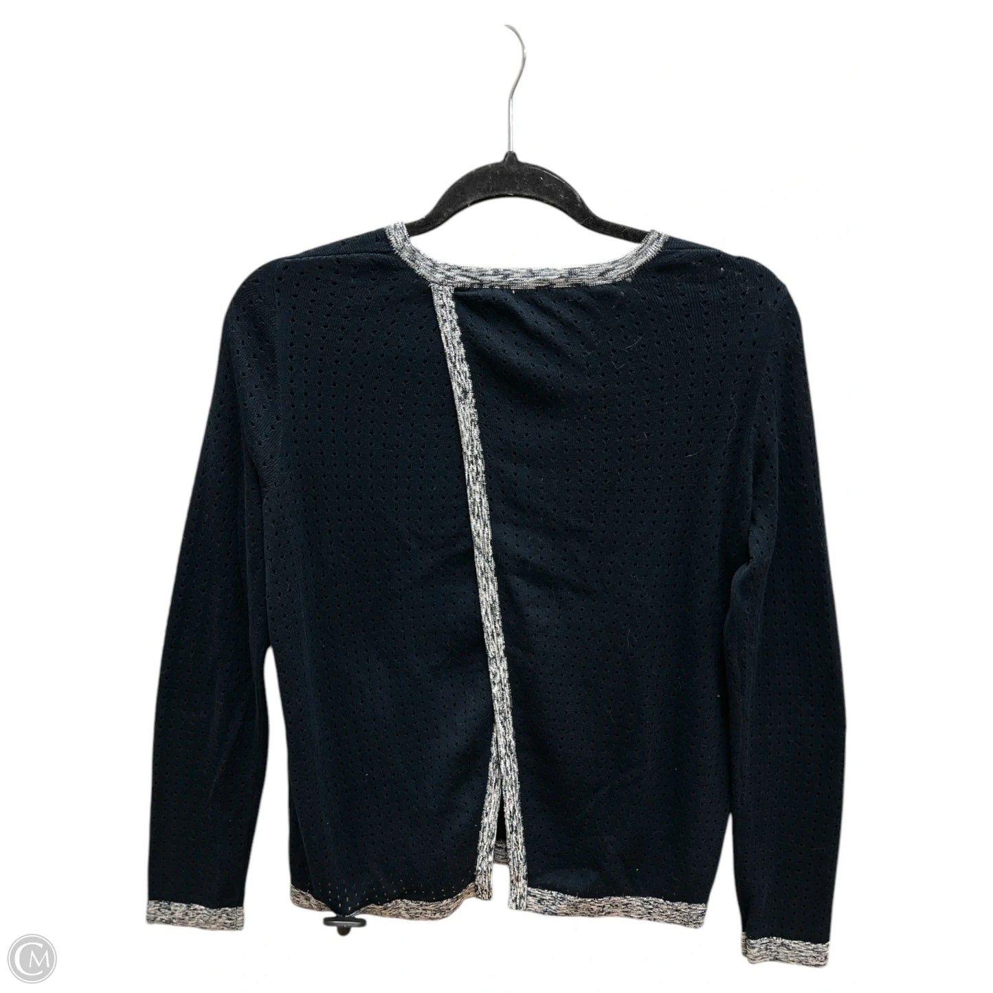 Top Long Sleeve By Rag And Bone In Black & Grey, Size: S