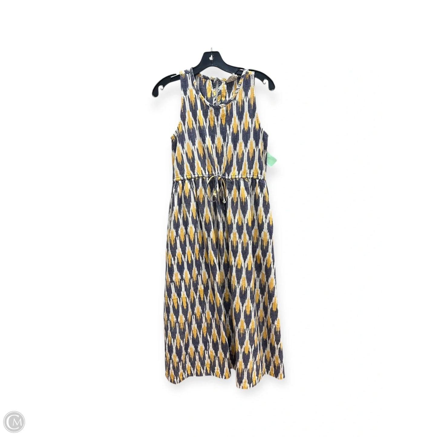 Dress Casual Maxi By Clothes Mentor In Blue & Yellow, Size: Xs