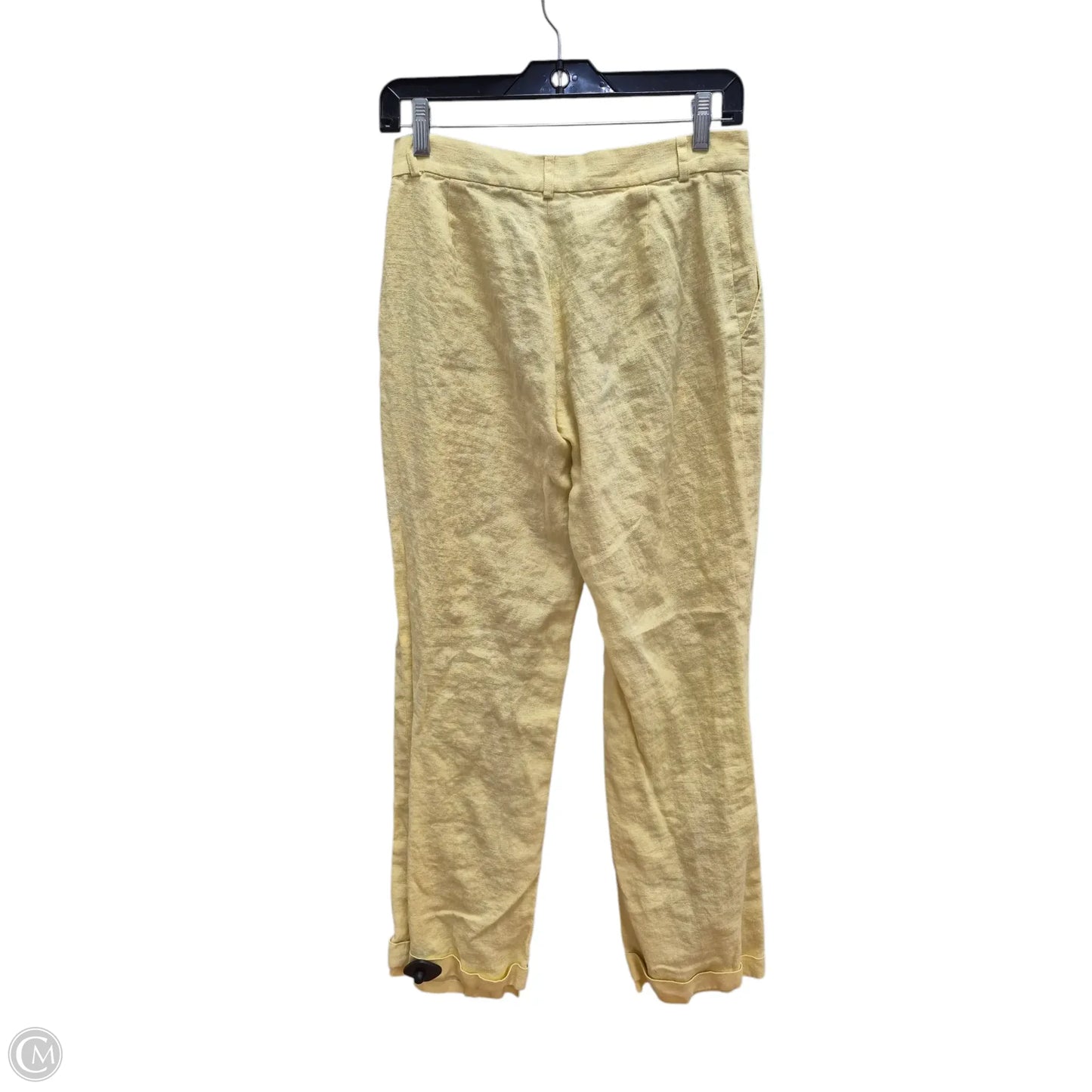 Pants Linen By Lauren By Ralph Lauren In Yellow, Size: 4