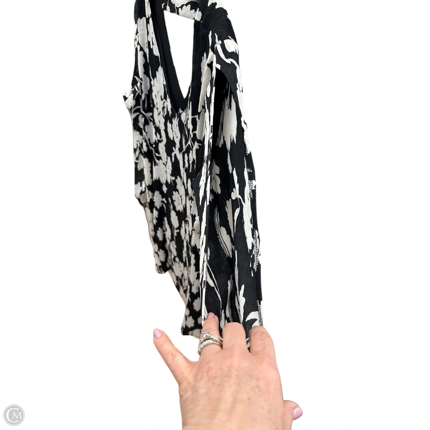 Dress Casual Midi By Signature By Robbie Bee In Black & White, Size: 16