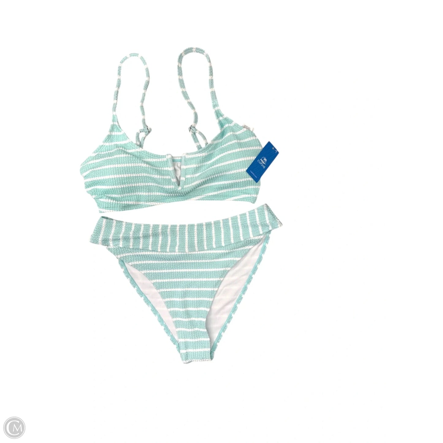 Swimsuit 2pc By Cupshe In Aqua, Size: M