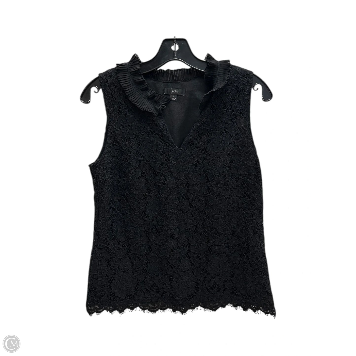 Top Sleeveless By J. Crew In Black, Size: S