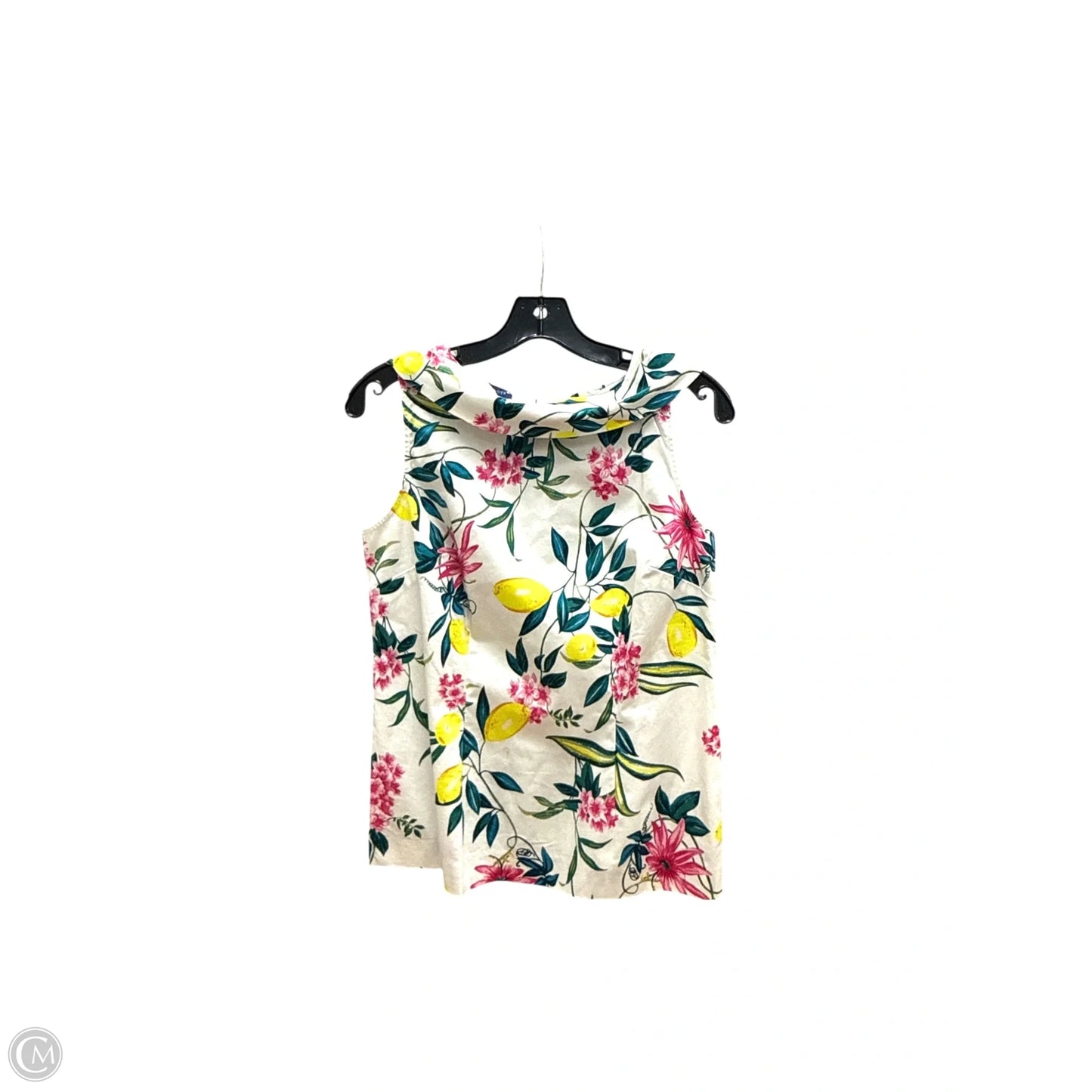 Top Sleeveless By Talbots In Floral Print, Size: 4