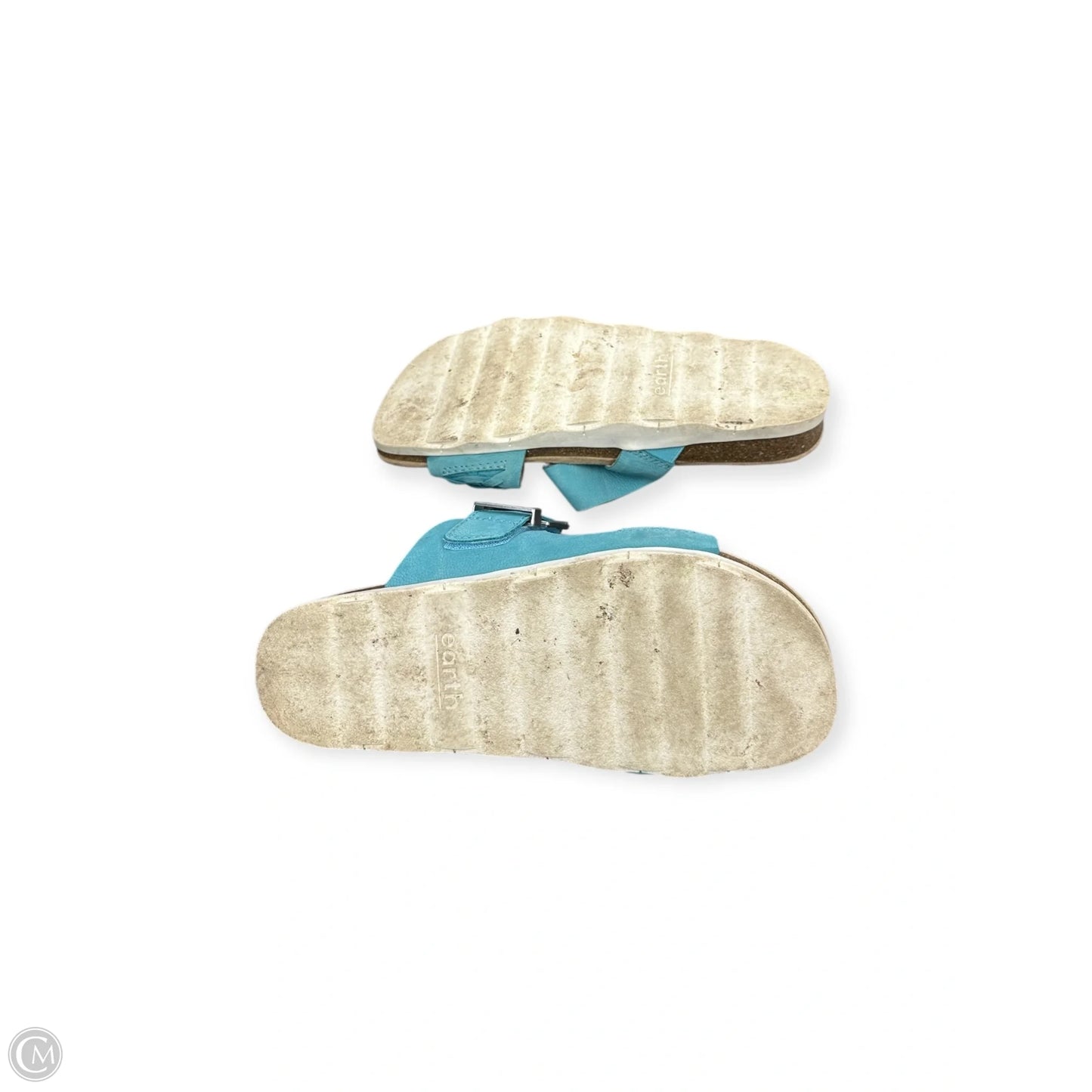 Sandals Flats By Earth In Aqua, Size: 8