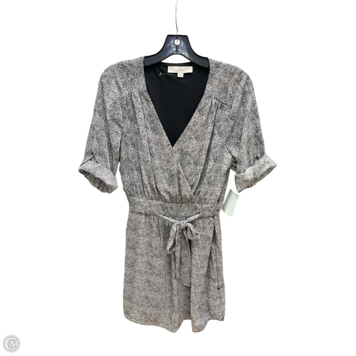 Dress Casual Midi By Loft In Black, Size: 8