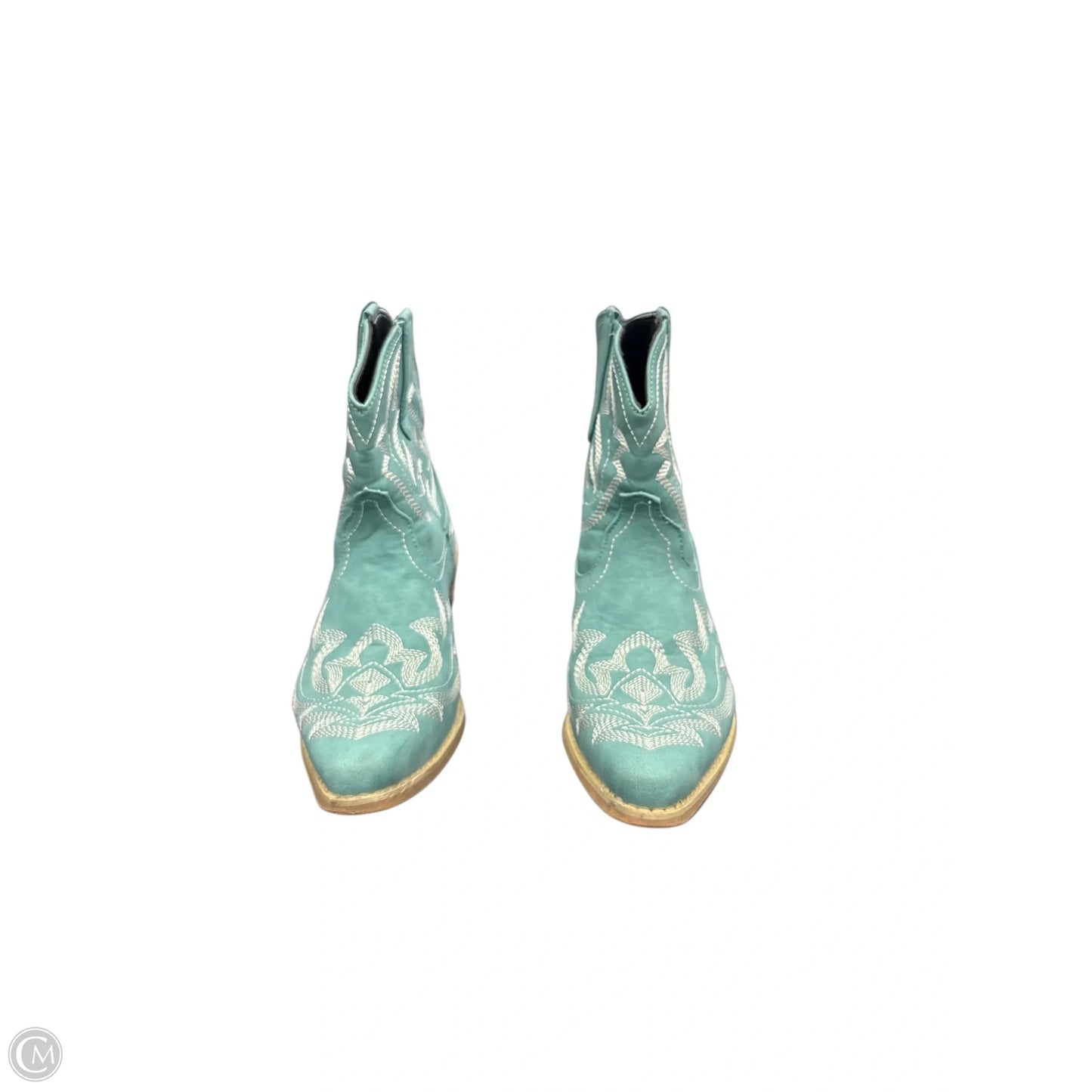 Boots Western By Clothes Mentor In Aqua, Size: 9