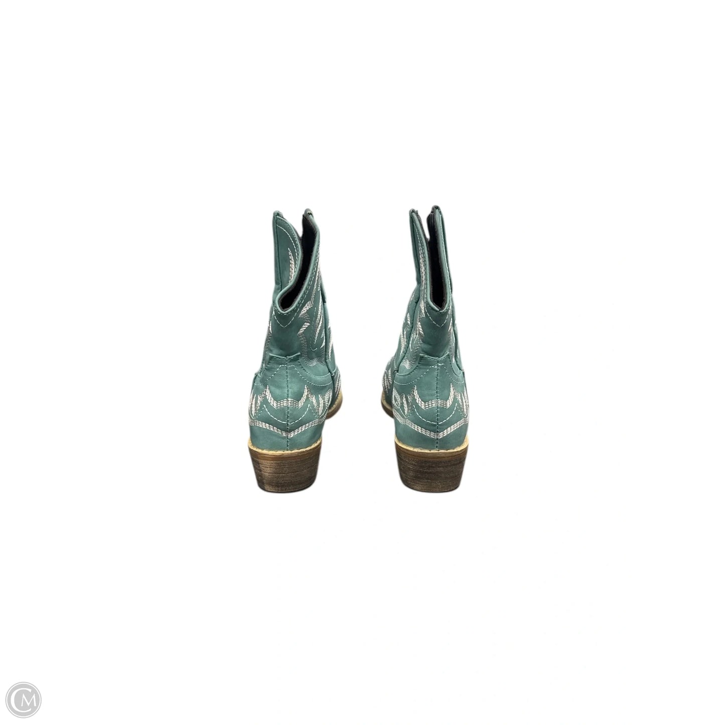 Boots Western By Clothes Mentor In Aqua, Size: 9