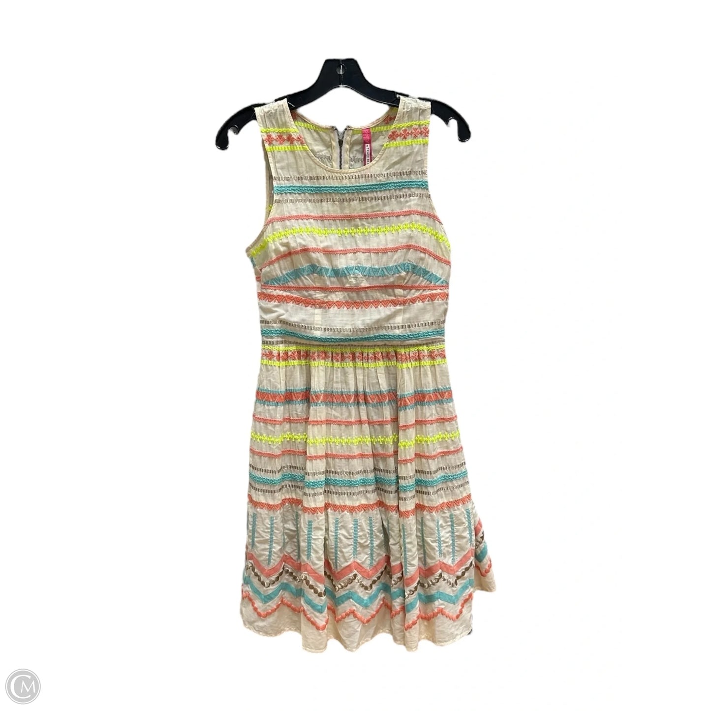 Dress Casual Midi By Tracy Reese In Orange & Yellow, Size: 2
