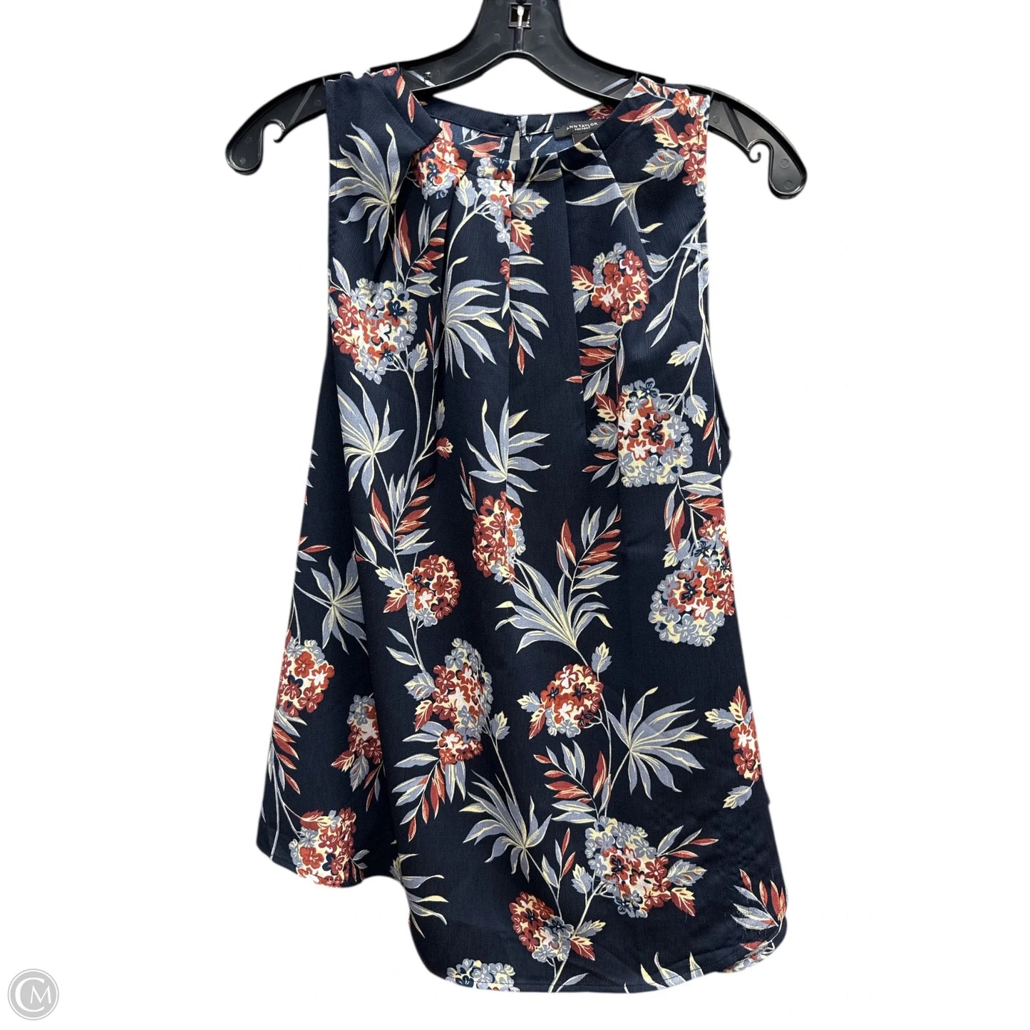 Top Sleeveless By Ann Taylor In Tropical Print, Size: M