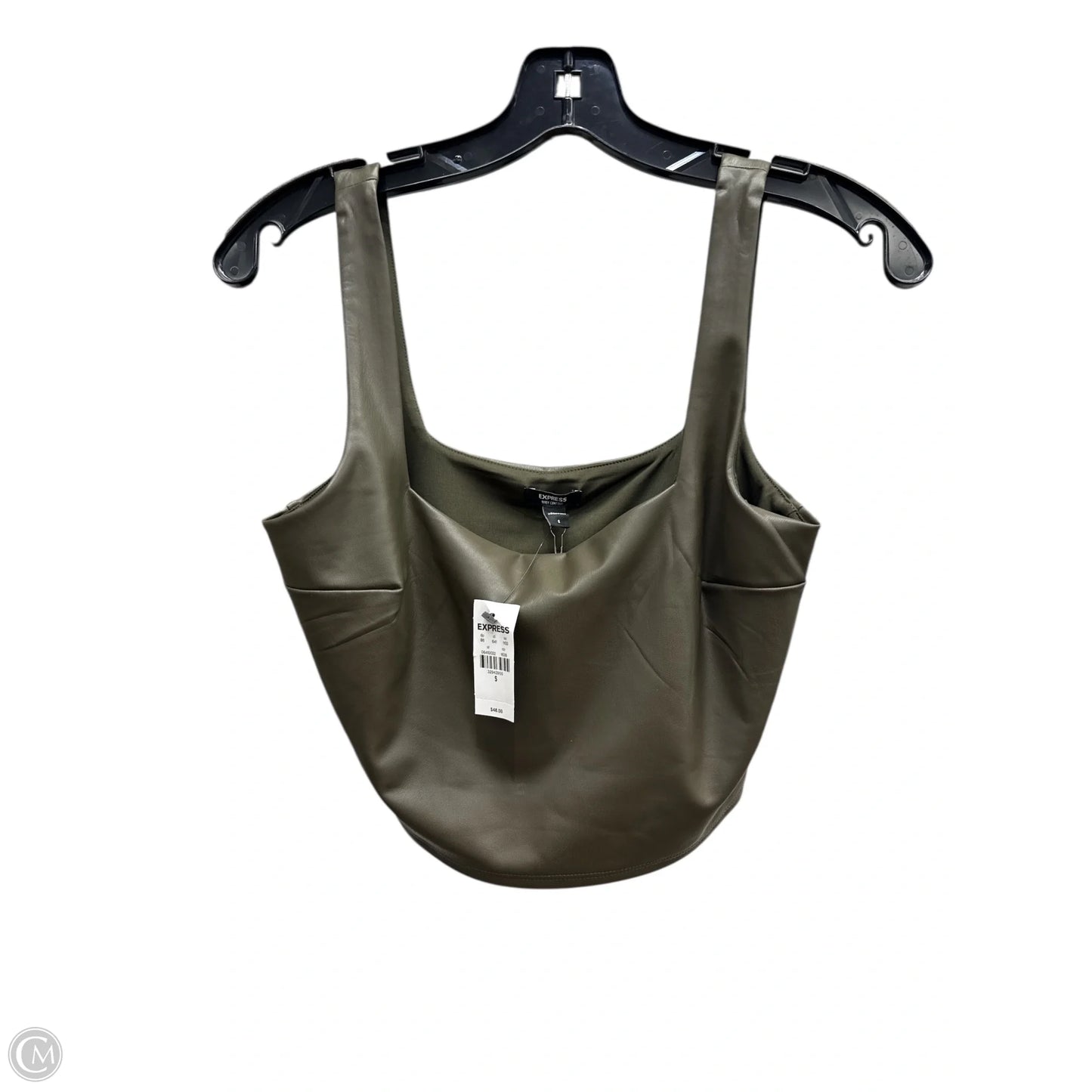 Top Sleeveless By Express In Green, Size: S