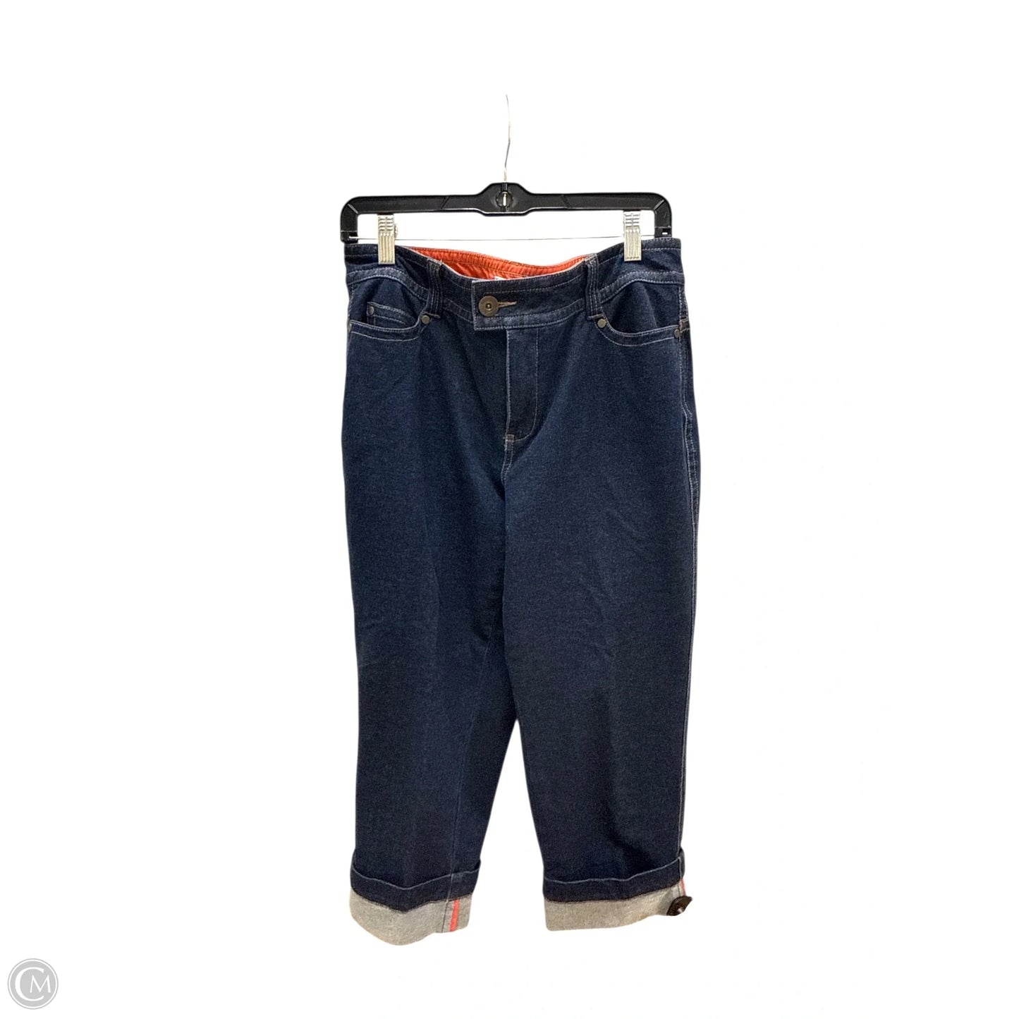 Pants Cropped By Coldwater Creek In Blue Denim, Size: 12